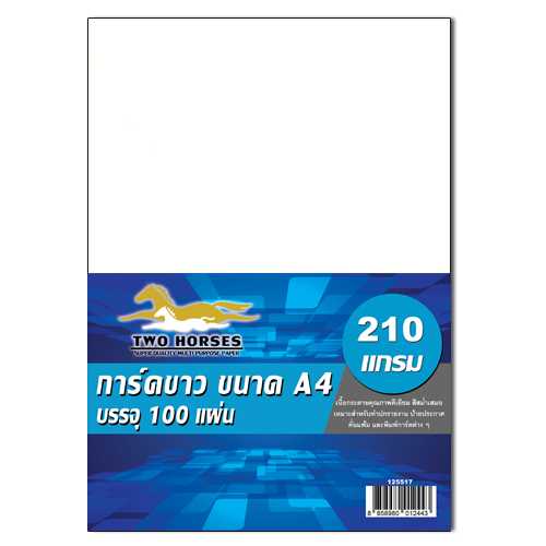 การ์ดขาว A4-210g (1X100)