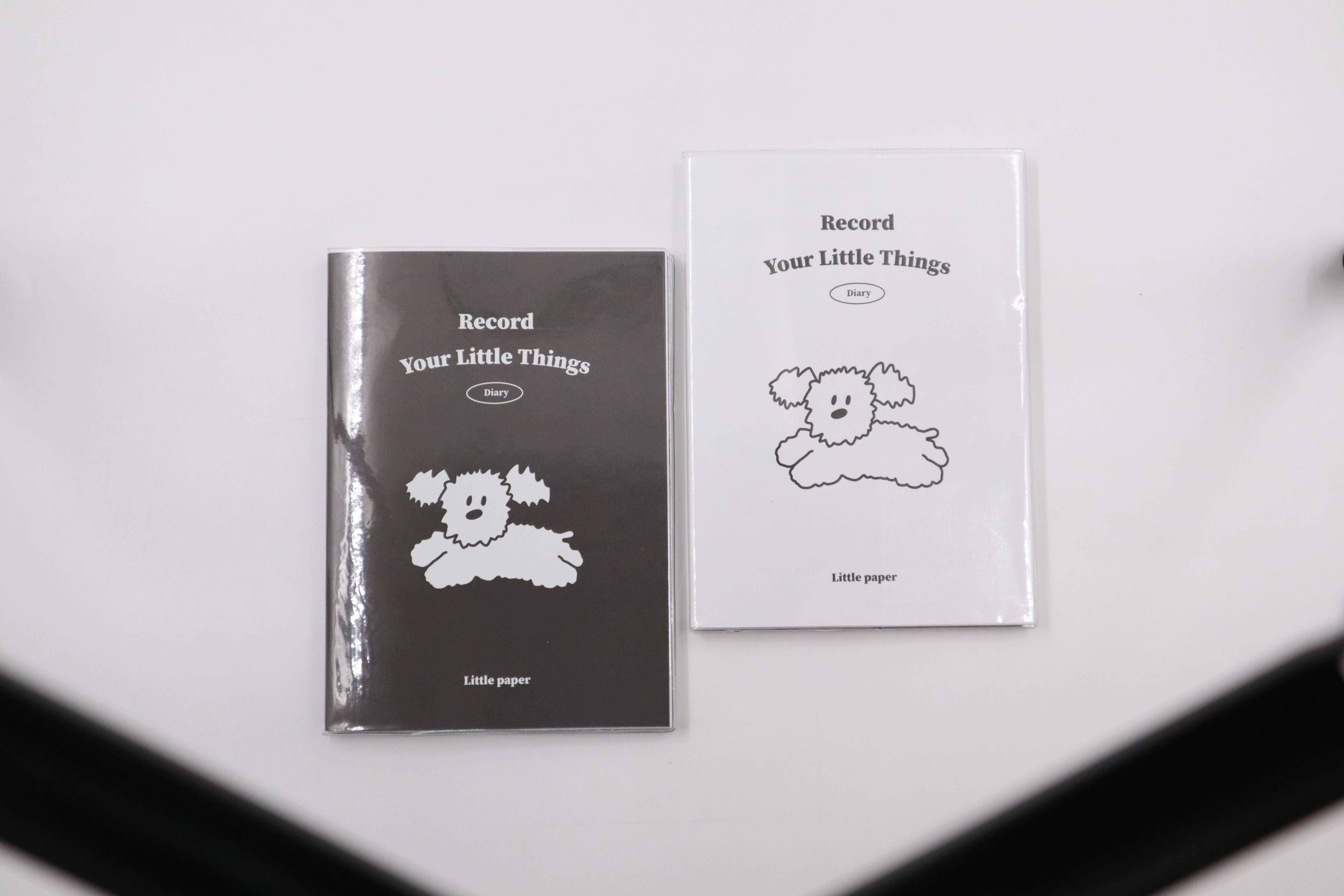 Little paper diary สมุดจดไดอารี่ ปกพลาสติกใส