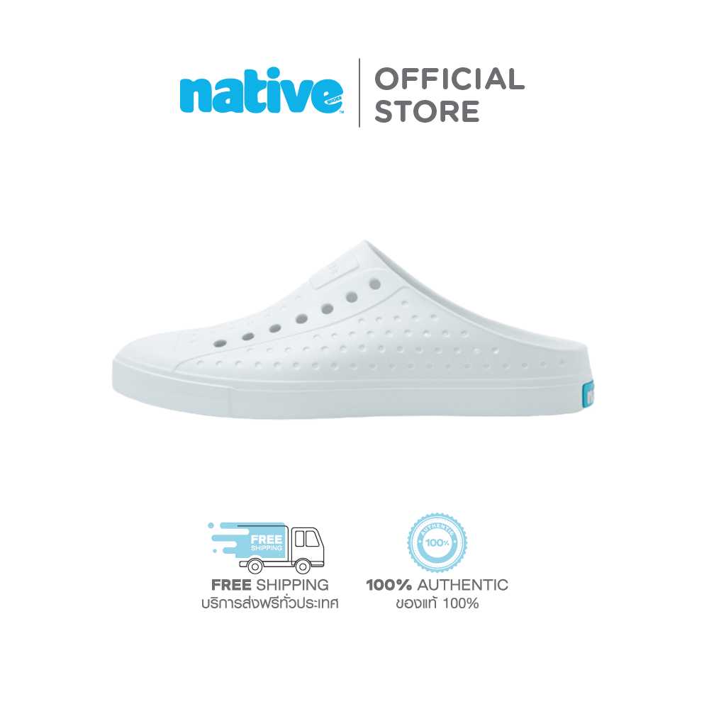 Native รองเท้ากันน้ำผู้ใหญ่ EVA รุ่น Jefferson Sugarlite Clog  Shell White (AK)