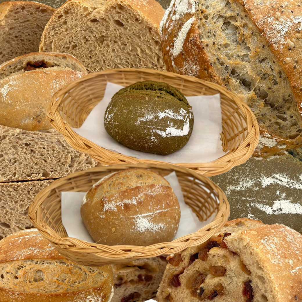 ขนมปังซาวเออร์โด แป้งโฮลวีทออร์แกนิค / オーガニック全粒粉サワードウ (Organic Whole Wheat Sourdough)