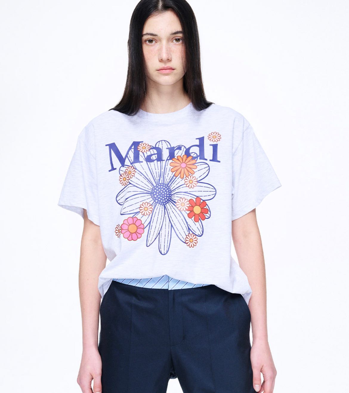 (PRE,รวมส่ง) TSHIRT FLOWERMARDI BLOSSOM /MARDI MERCREDI 