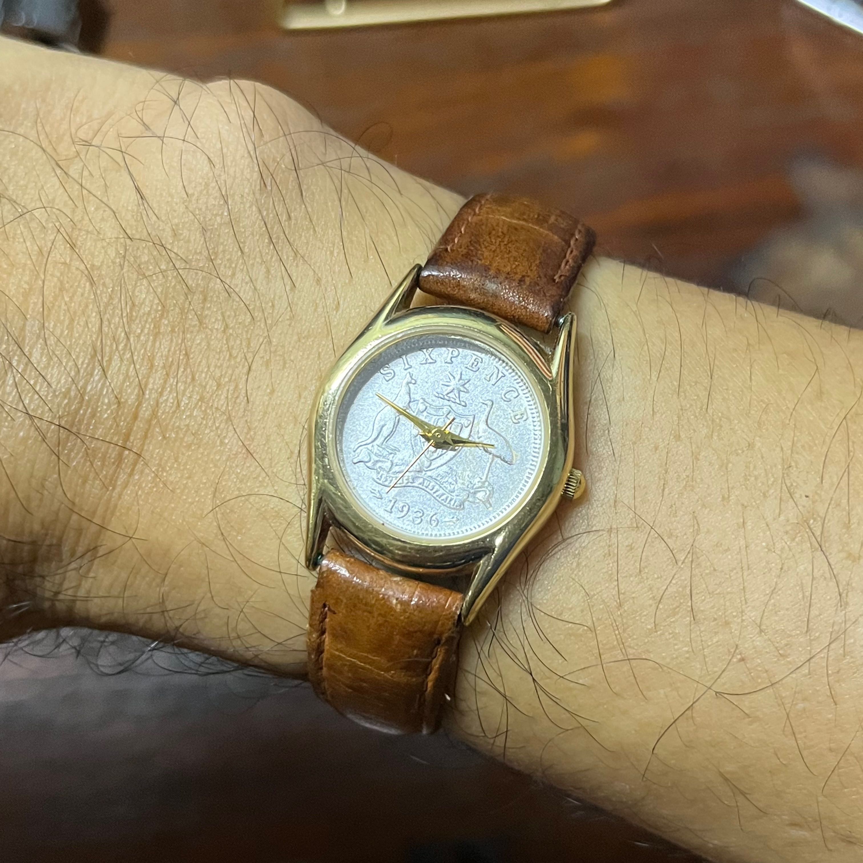นาฬิกา Coin watch swiss ระบบquartz ขนาด25มม. 