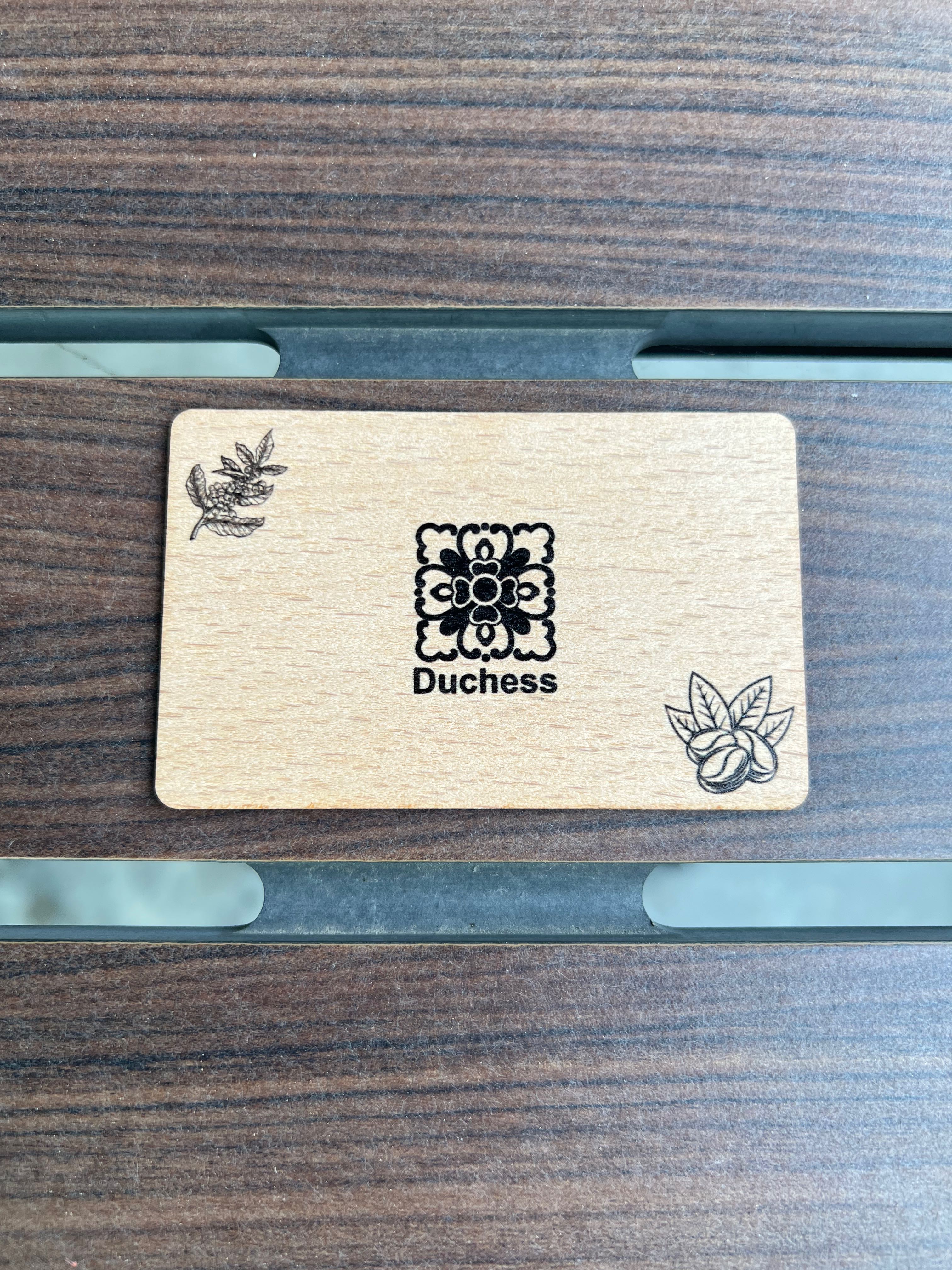 Wood card
