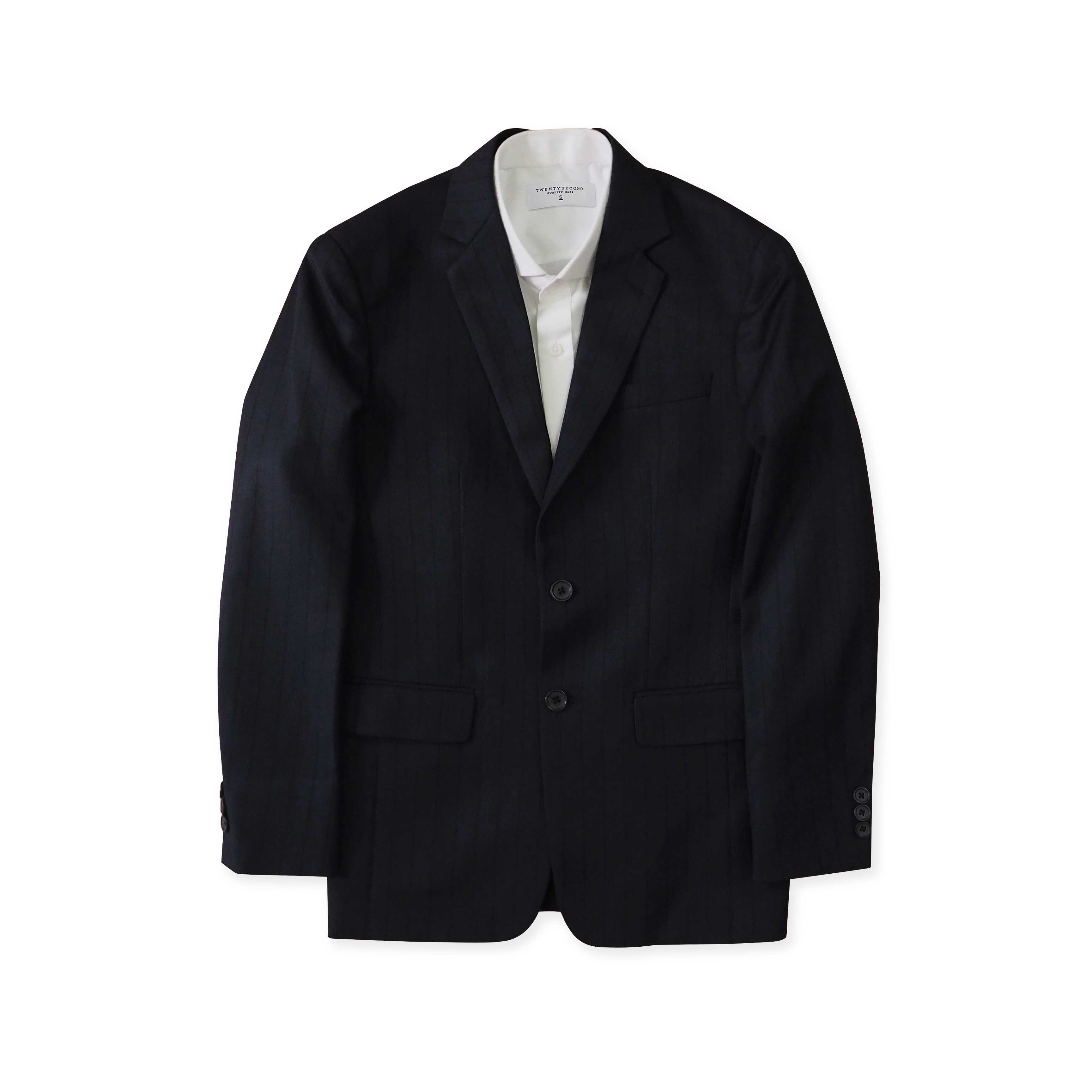 BLAZER BRIT STRIPE BLACK