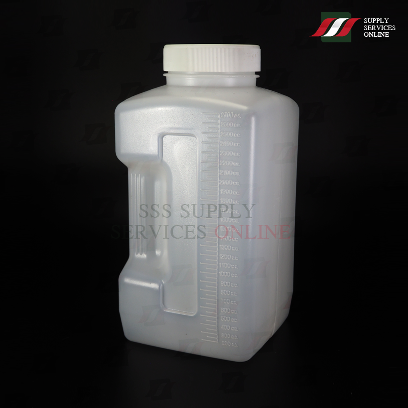 กระบอกเก็บปัสสาวะ 24 ชั่วโมง Urine Contriner 24hr. ขนาดบรรจุ 2.7 ลิตร / 1 ใบ