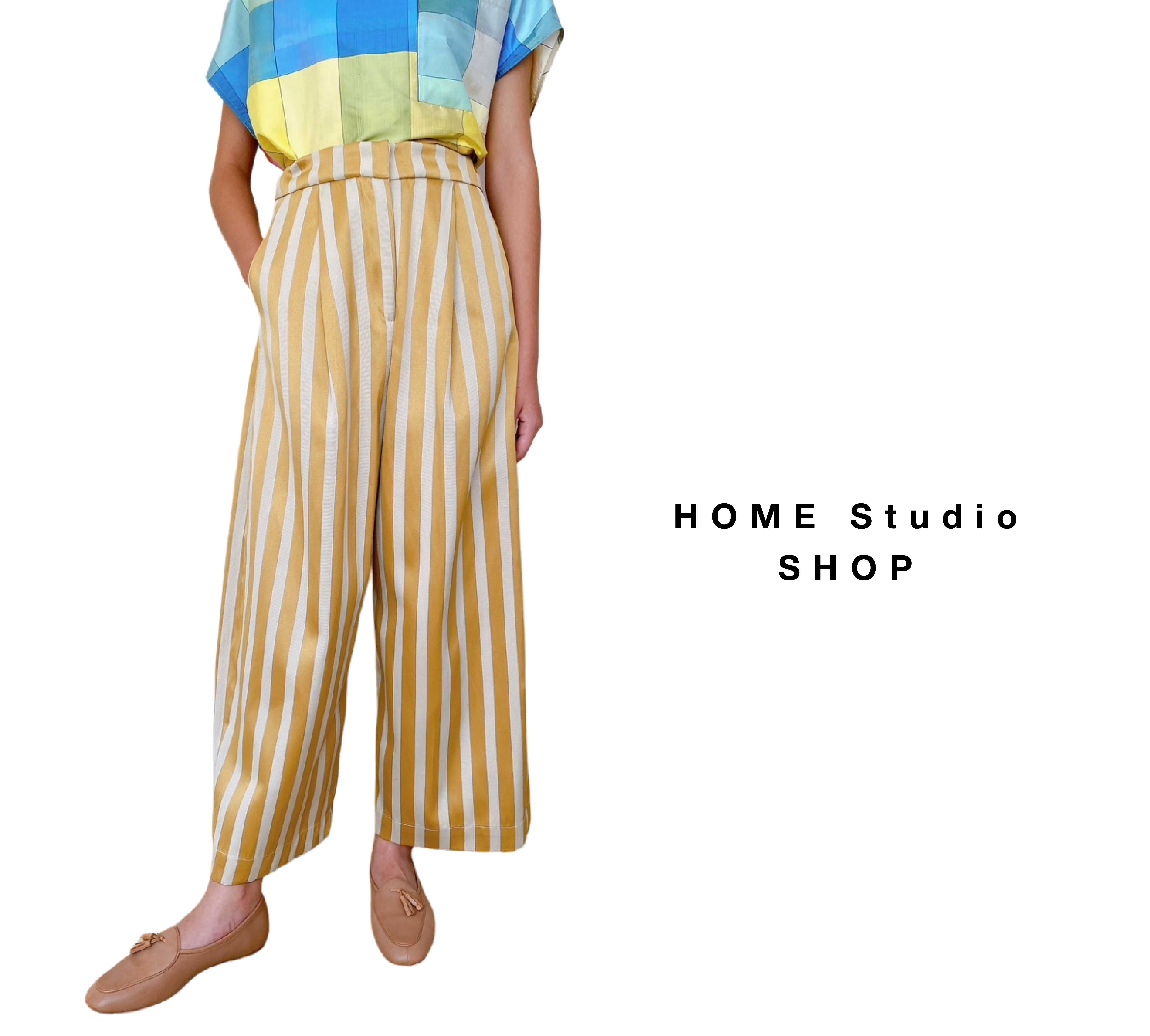 Tailor pants: yellow stripes