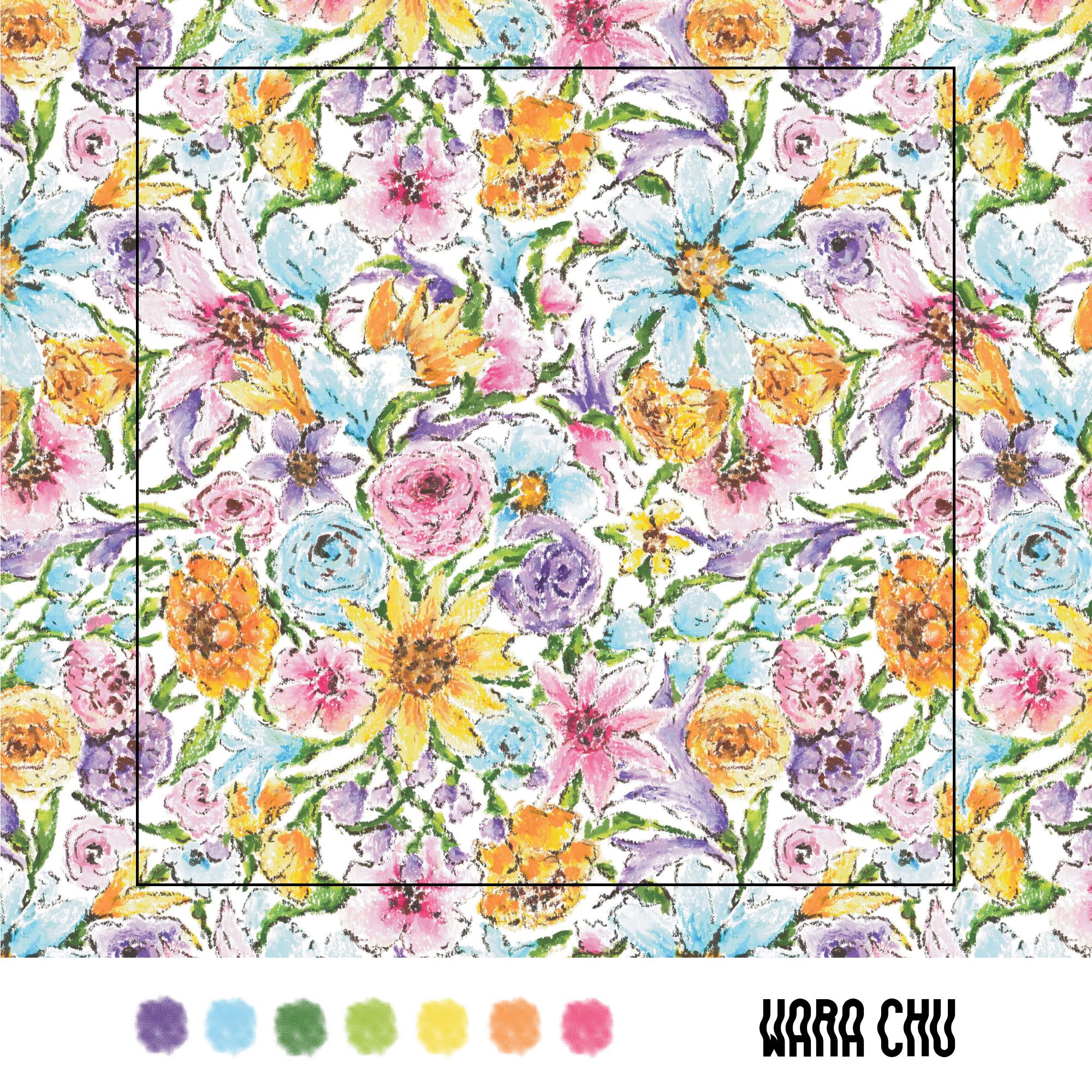 0020  ลาย Me Na flowerไฟล์ลายผ้า ลายต่อเนื่อง repeat pattern