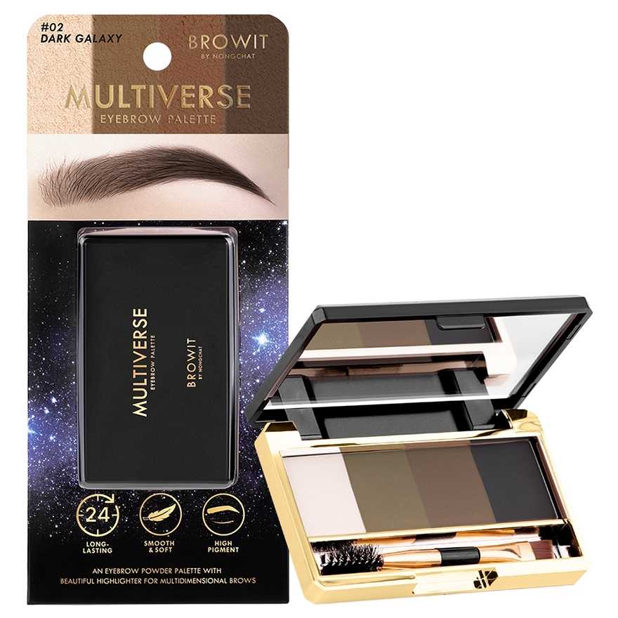 เขียนคิ้วฝุ่น+ไฮไลท์ พาเลท ► Official Account  Browit Multiverse Eyebrow Palette
