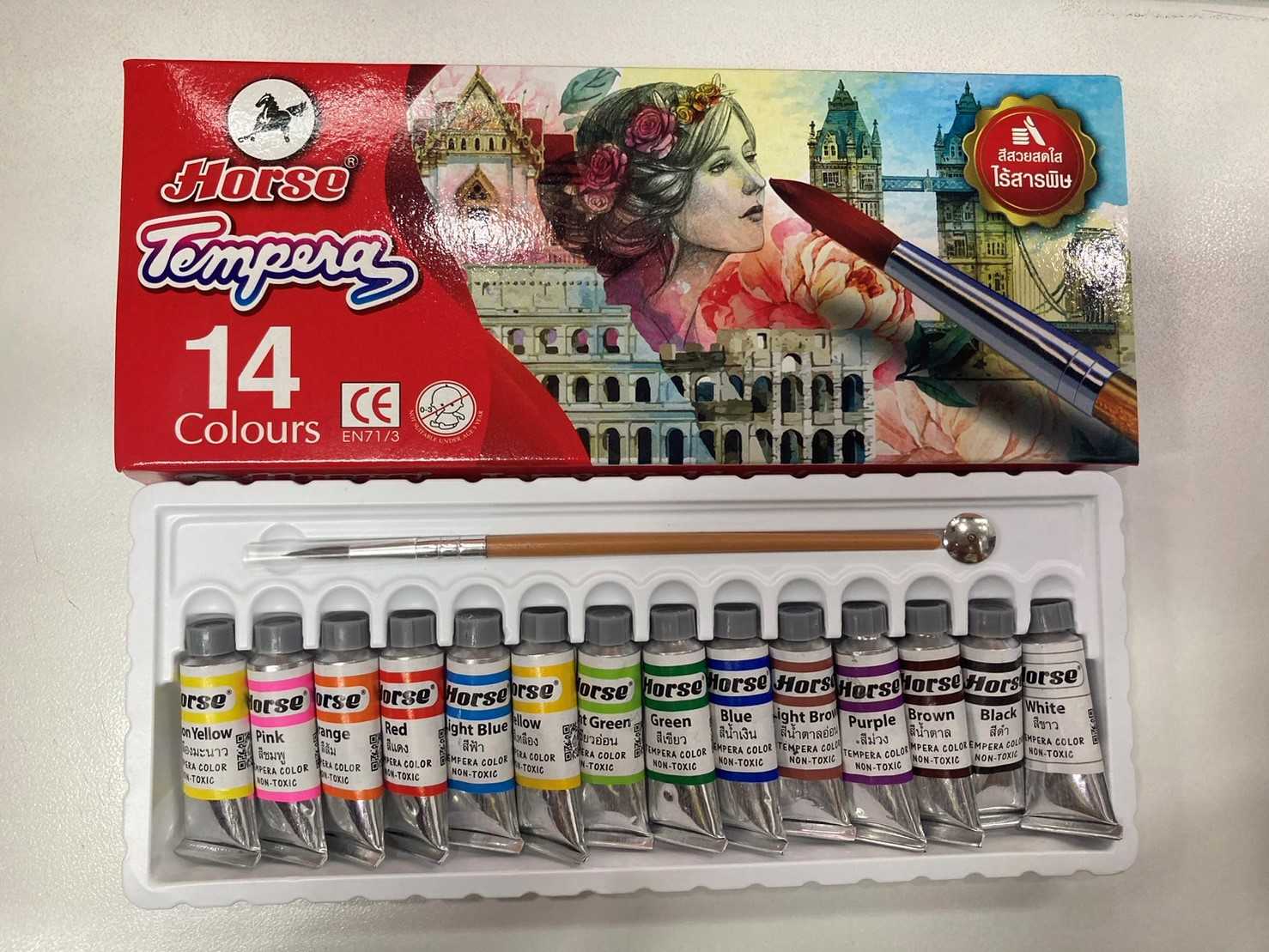 Horse สีน้ำ 14 สี / Water color