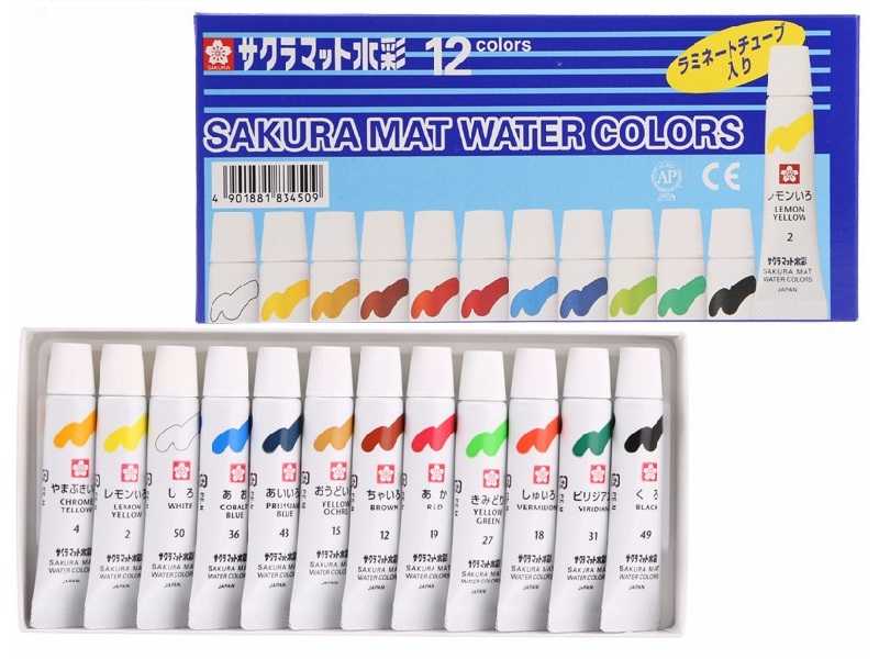 SAKURA สีน้ำ 12 สี 5 ml. /Water color 5 ml
