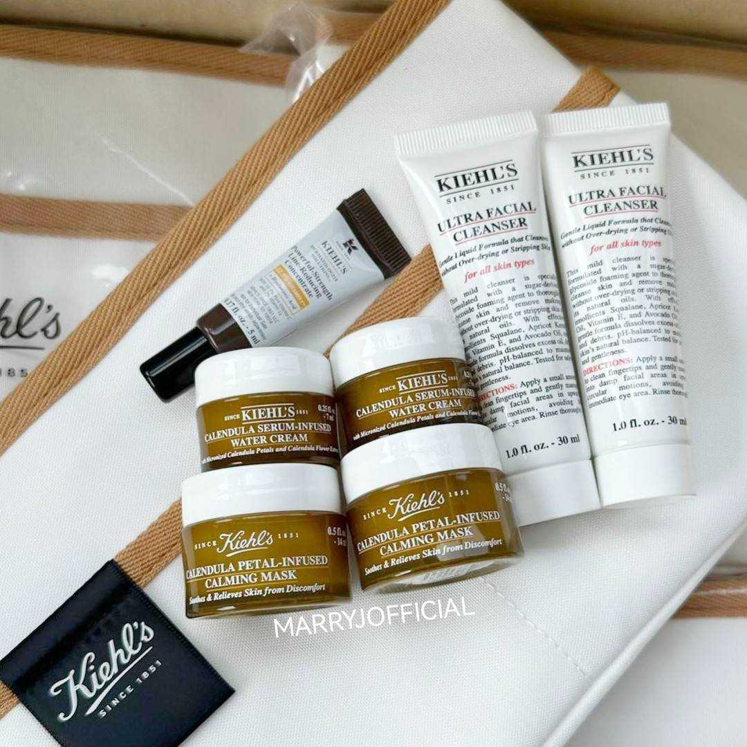 Kiehl's​ Travel Set With Bag (เซ็ท 7 ชิ้น แถมกระเป๋าใหญ่)​