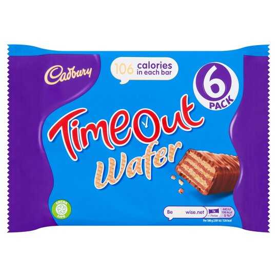 Cadbury Timeout Wafer 1 แพ็ค 6 ชิ้น