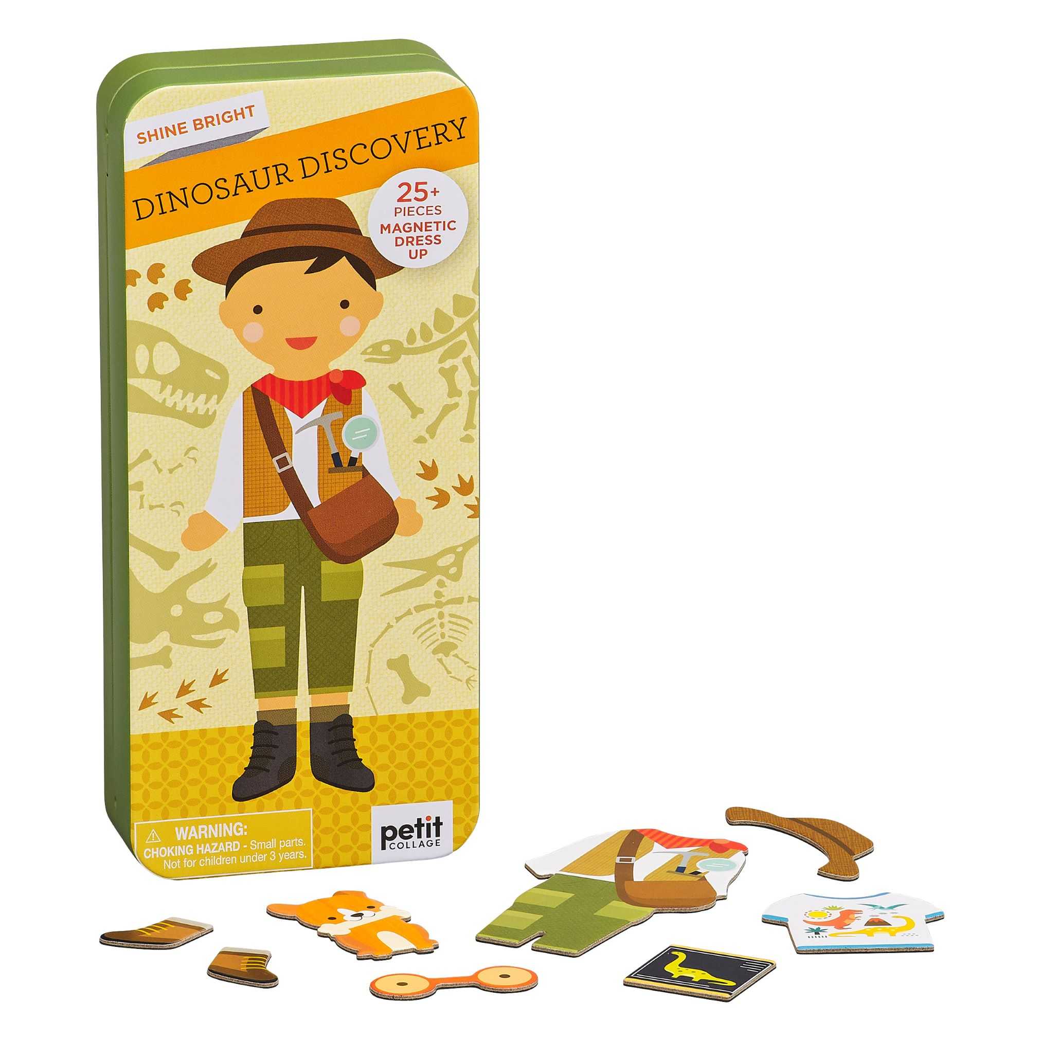 Shine Bright Dino Discovery : Magnetic Dress Up   ชุดแม่เหล็กแต่งตัวตุ๊กตา นักสำรวจไดโนเสาร์