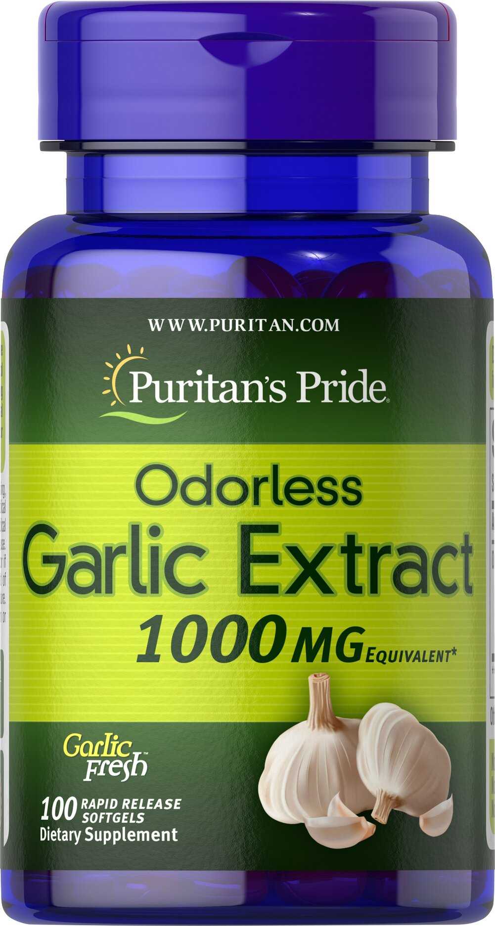 garlic extract odeoless  100  mg 100 tablets