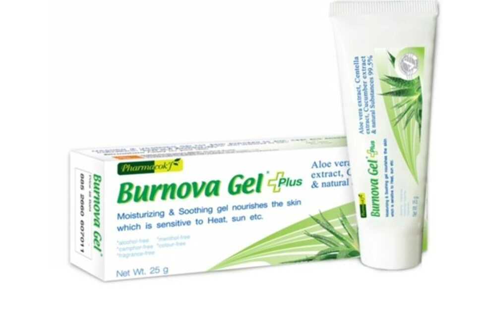 VITARA Burnova Gel Plus 25 G ไวทาร่า เบิร์นโนว่า เจล พลัส เจลใสว่านหางจระเข้ A