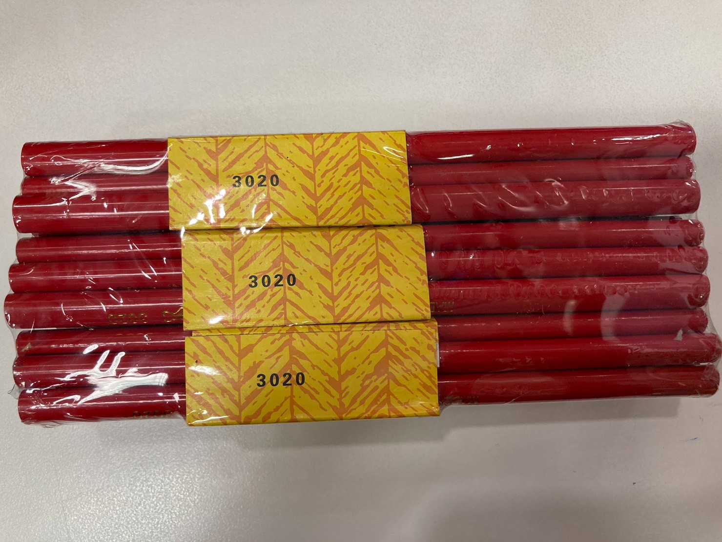ดินสอช่างไม้จีนแดง NO.3020 /carpenter pencil
