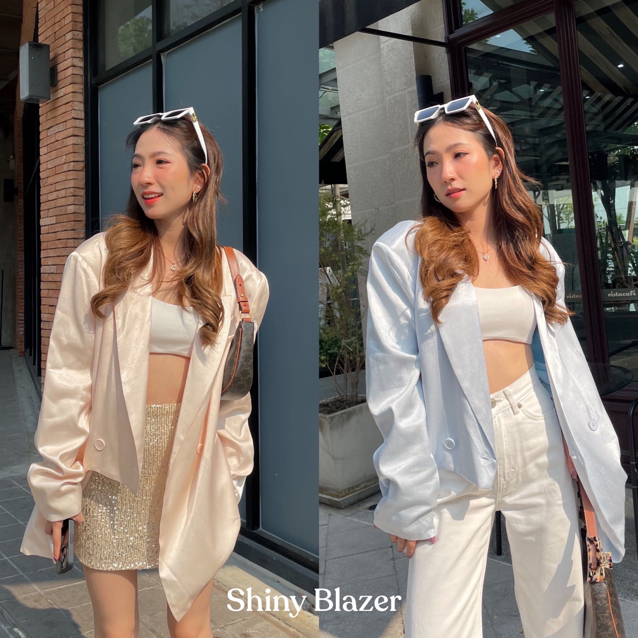 Shiny blazer - เบลเซอร์ผ้าซาติน