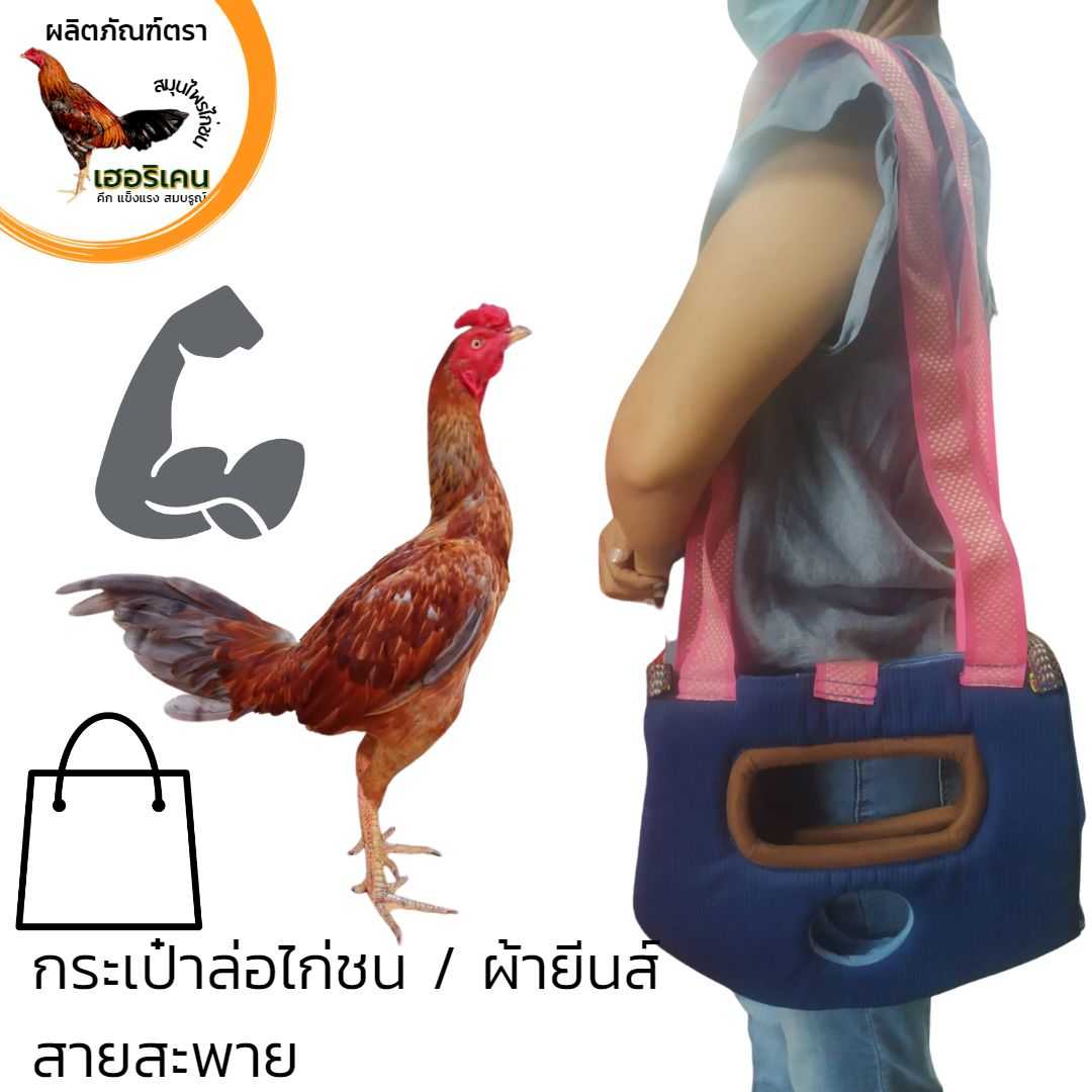 กระเป๋าสะพายไก่ ใส่ไก่ อุ้มไก่ กระเป๋าล่อไก่ ปลอดภัยในการขนย้าย คละสี