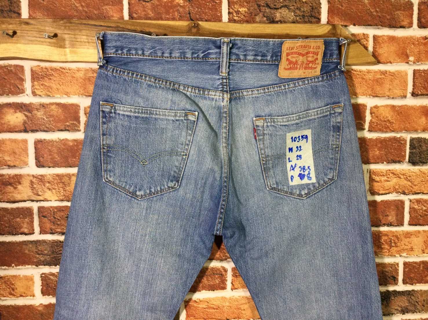 รหัส10359 Levi's501 Made in Egypt เลขกระดุม4985 วัดจริง เอว32