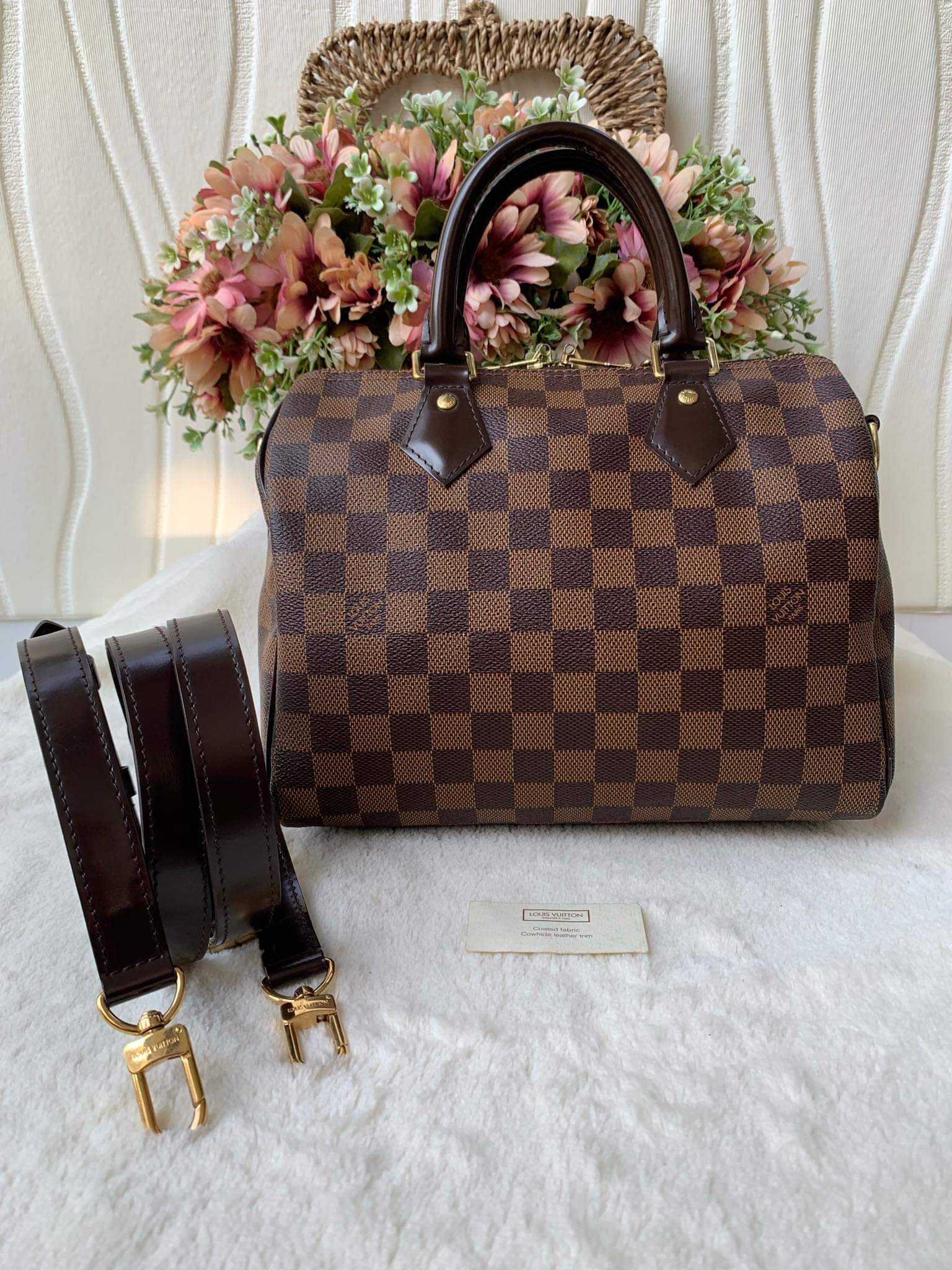 กระเป๋า lv speedy 25 damier