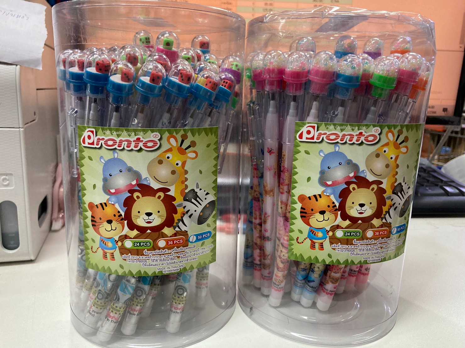 Pronto ดินสอต่อไส้ หัวลูกปัด - ลูกเต๋า / pencil per filling