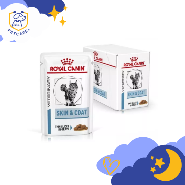 ROYAL CANIN CAT SKIN&COAT POUCH อาหารเปียกแมวรักษาโรคผิวหนัง 85 g