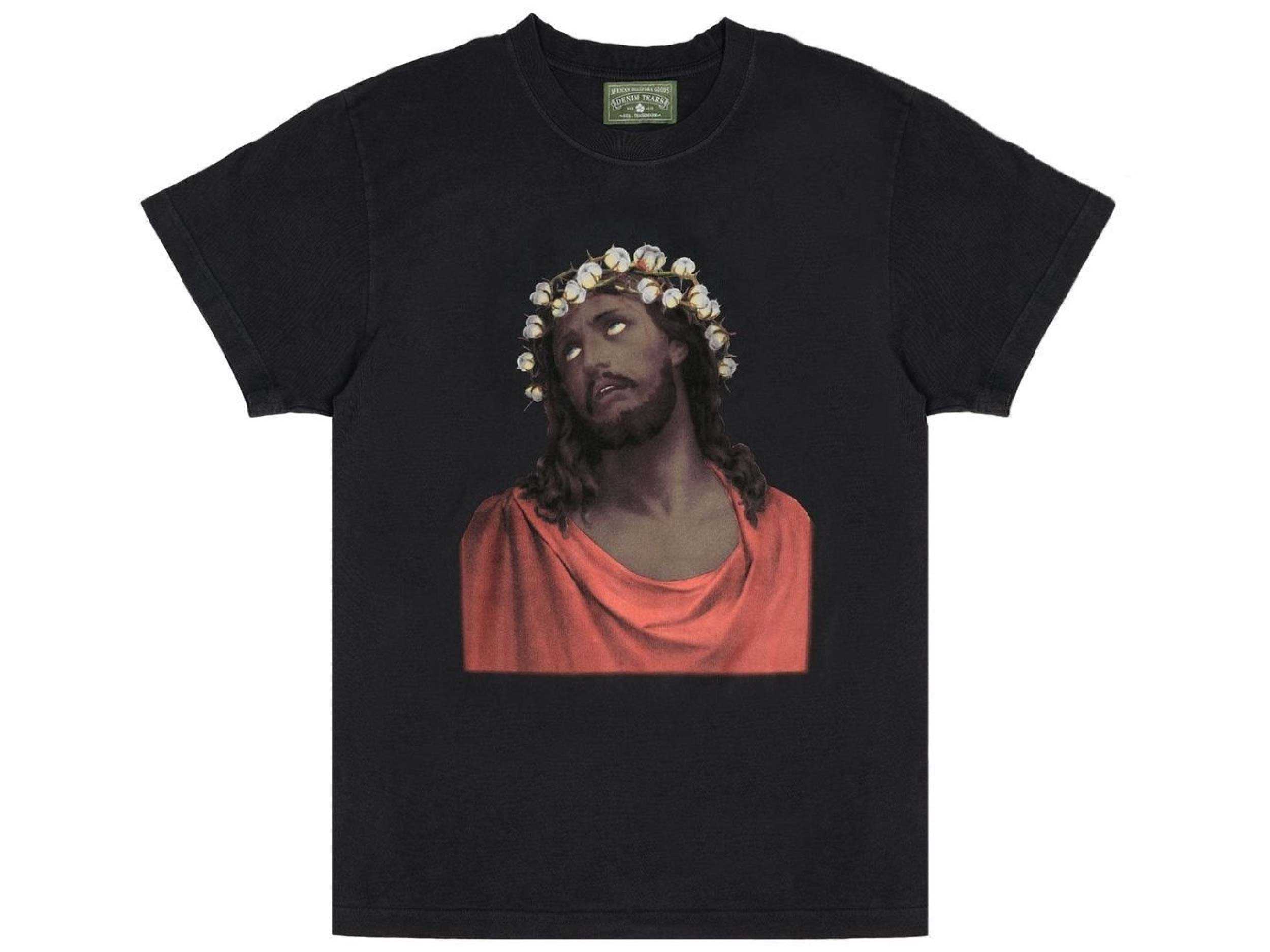 最新エルメス Denim Tears SHOPPING LINE | (BLACK) Tee Cotton of Made Crown トップス
