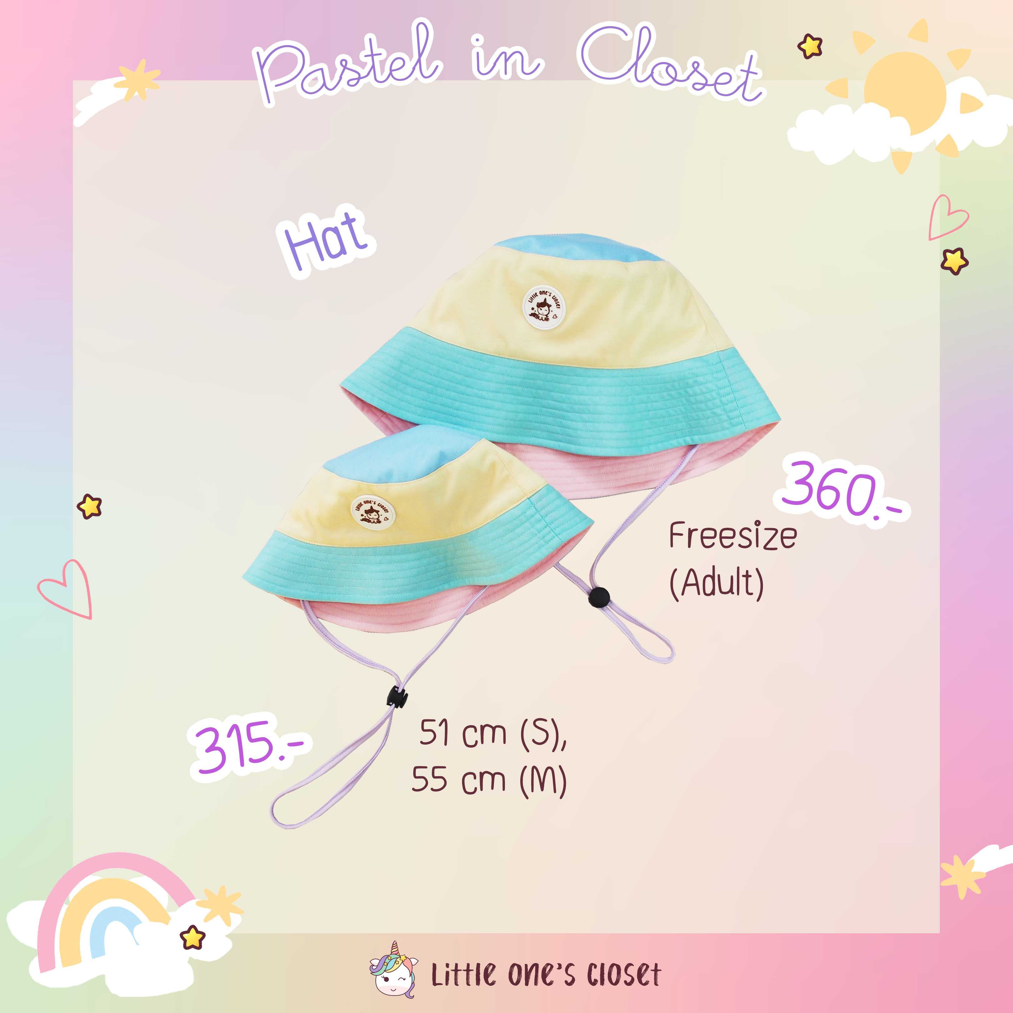 Pastel in closet P01 หมวก