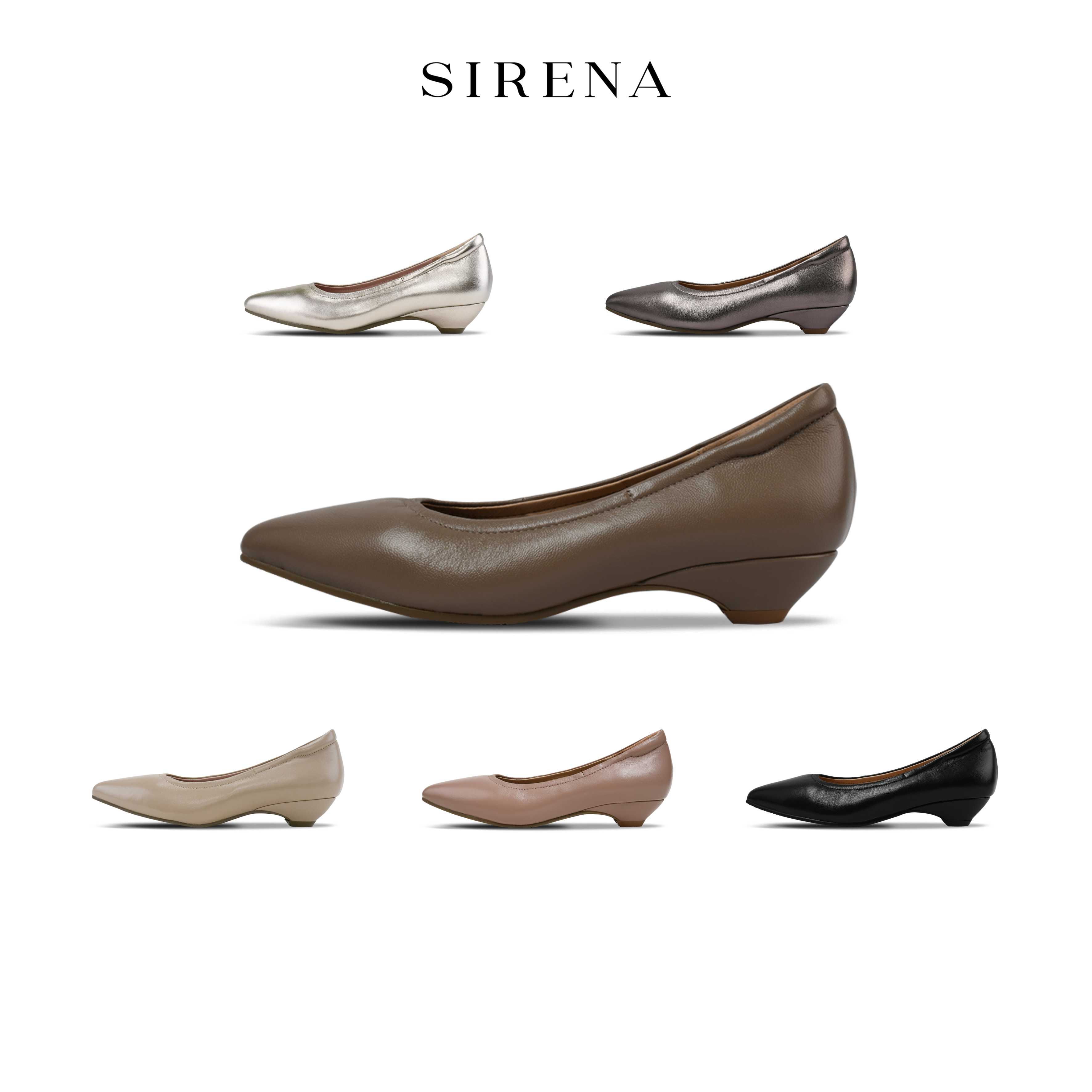SIRENA รองเท้าหนังแท้ ส้น 1.5 นิ้ว รุ่น MARINA | รองเท้าคัทชูผู้หญิง