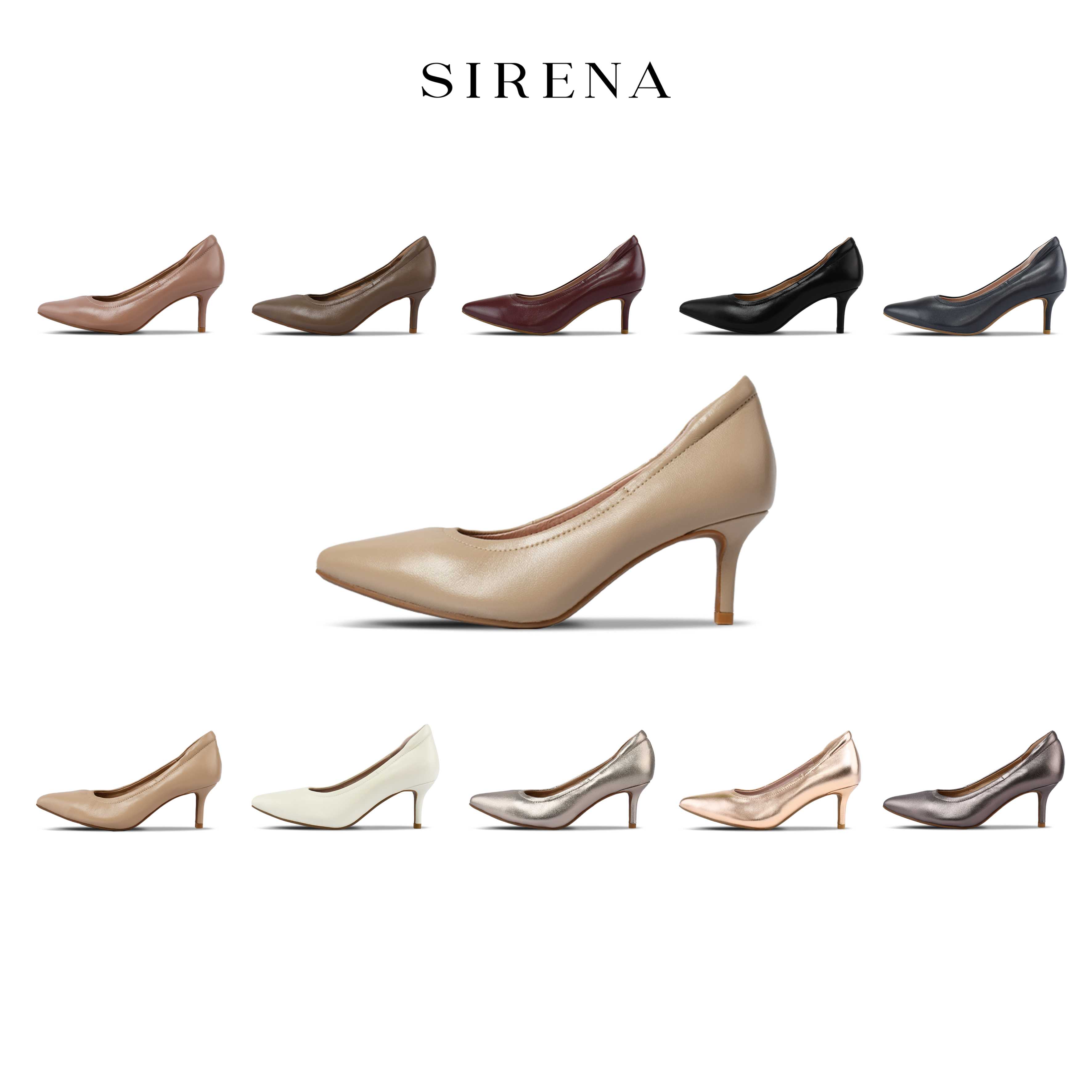 SIRENA รองเท้าหนังแท้ ส้น 2.5 นิ้ว รุ่น ISABELLA  | รองเท้าคัทชูผู้หญิง
