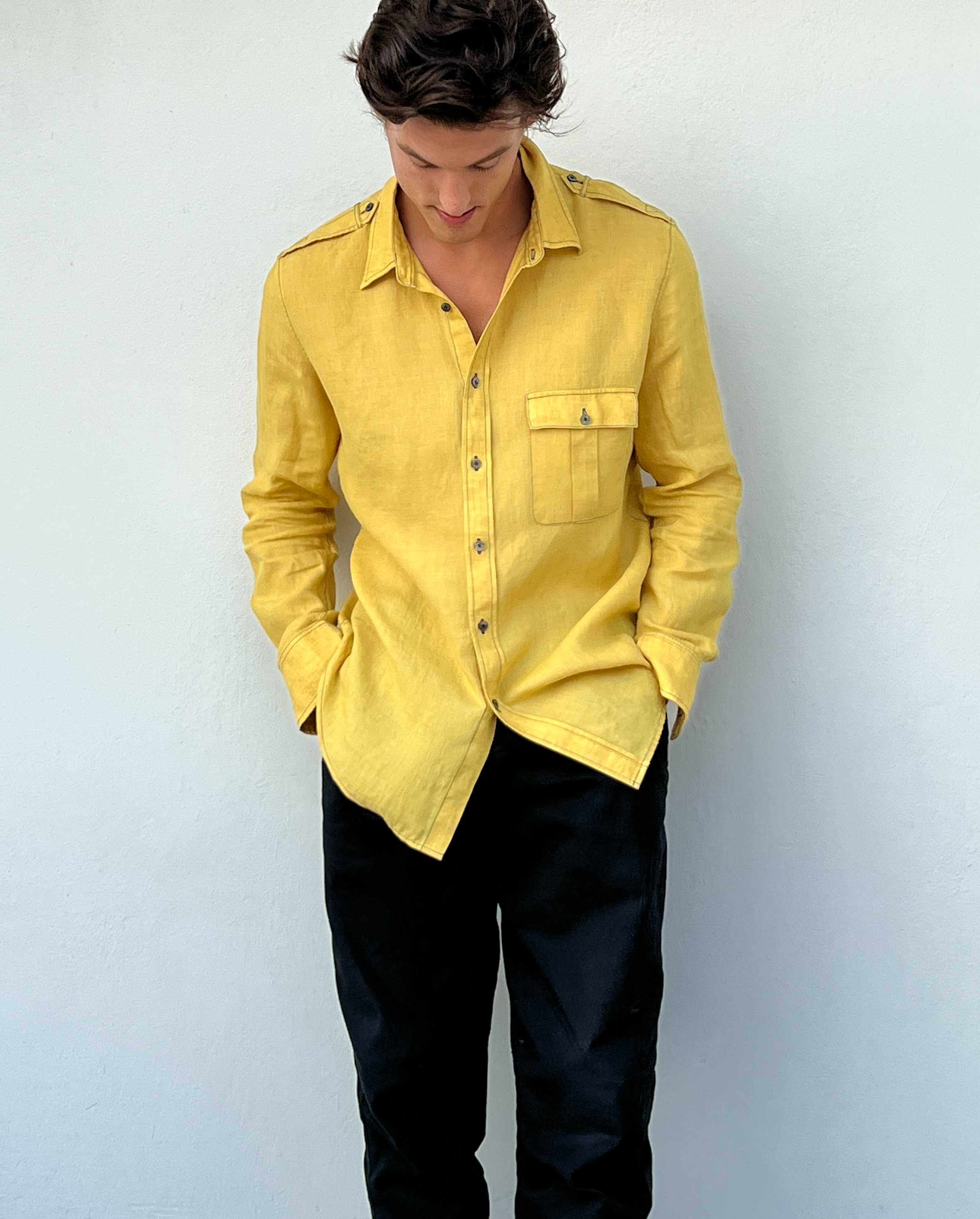MUSTARD UTILITY SHIRT