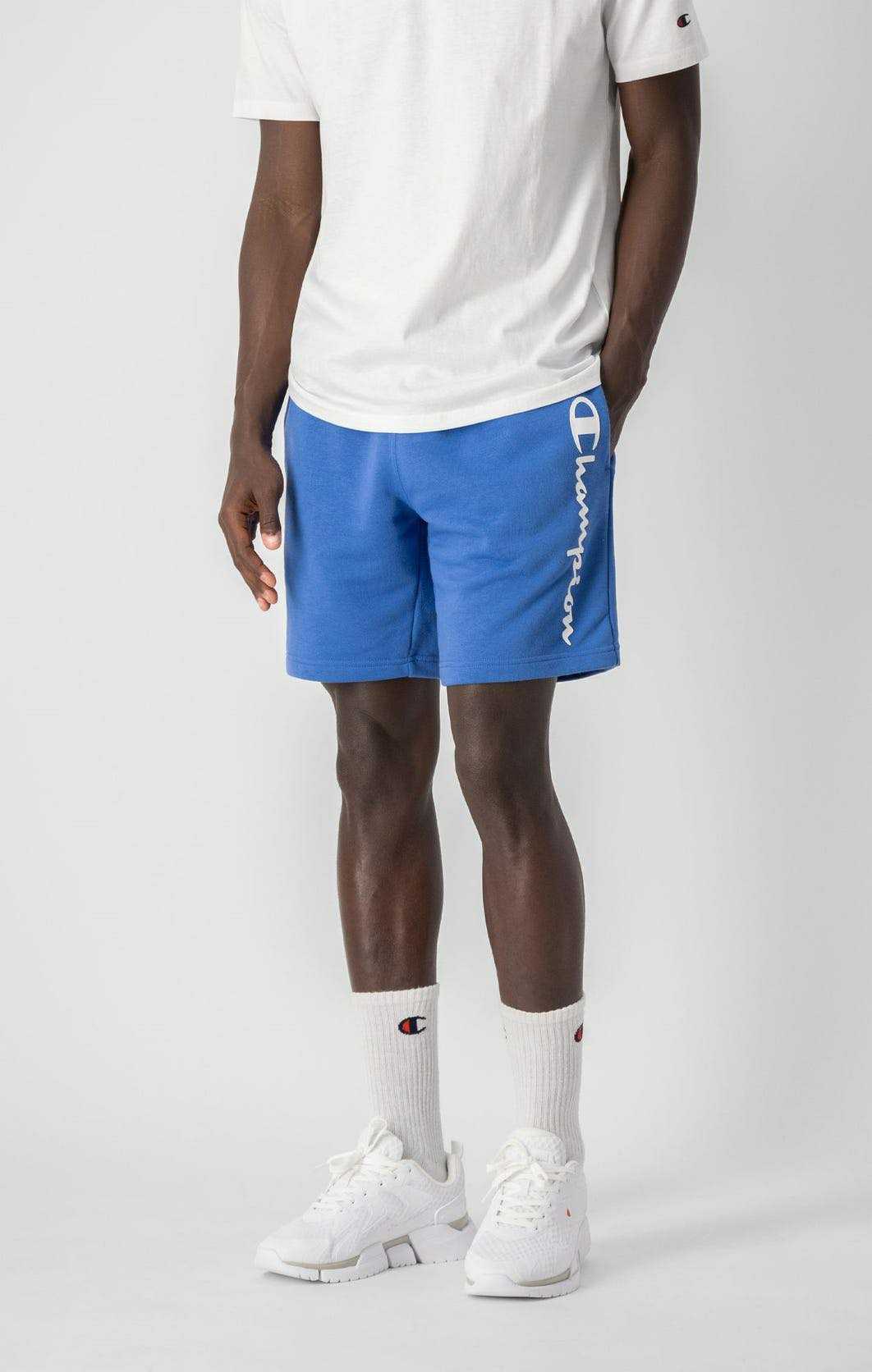 CHAMPION LOGO POWER BLEND FRENCH TERRY SHORTS