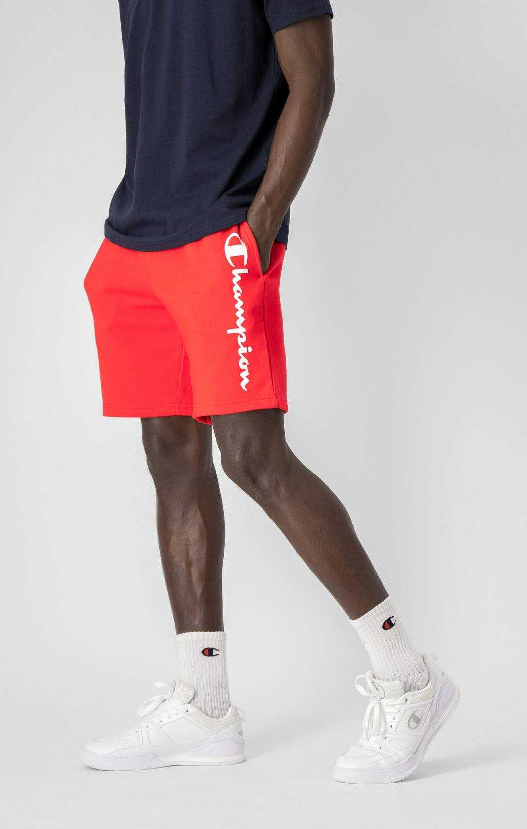 CHAMPION LOGO POWER BLEND FRENCH TERRY SHORTS