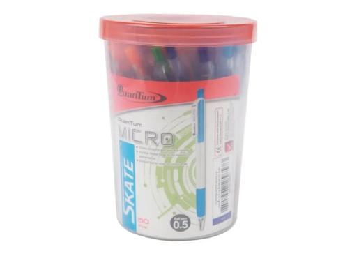 Quantum ปากกาลูกลื่น กด 0.5 SKATE MICRO 0.5 /Ballpoint pen