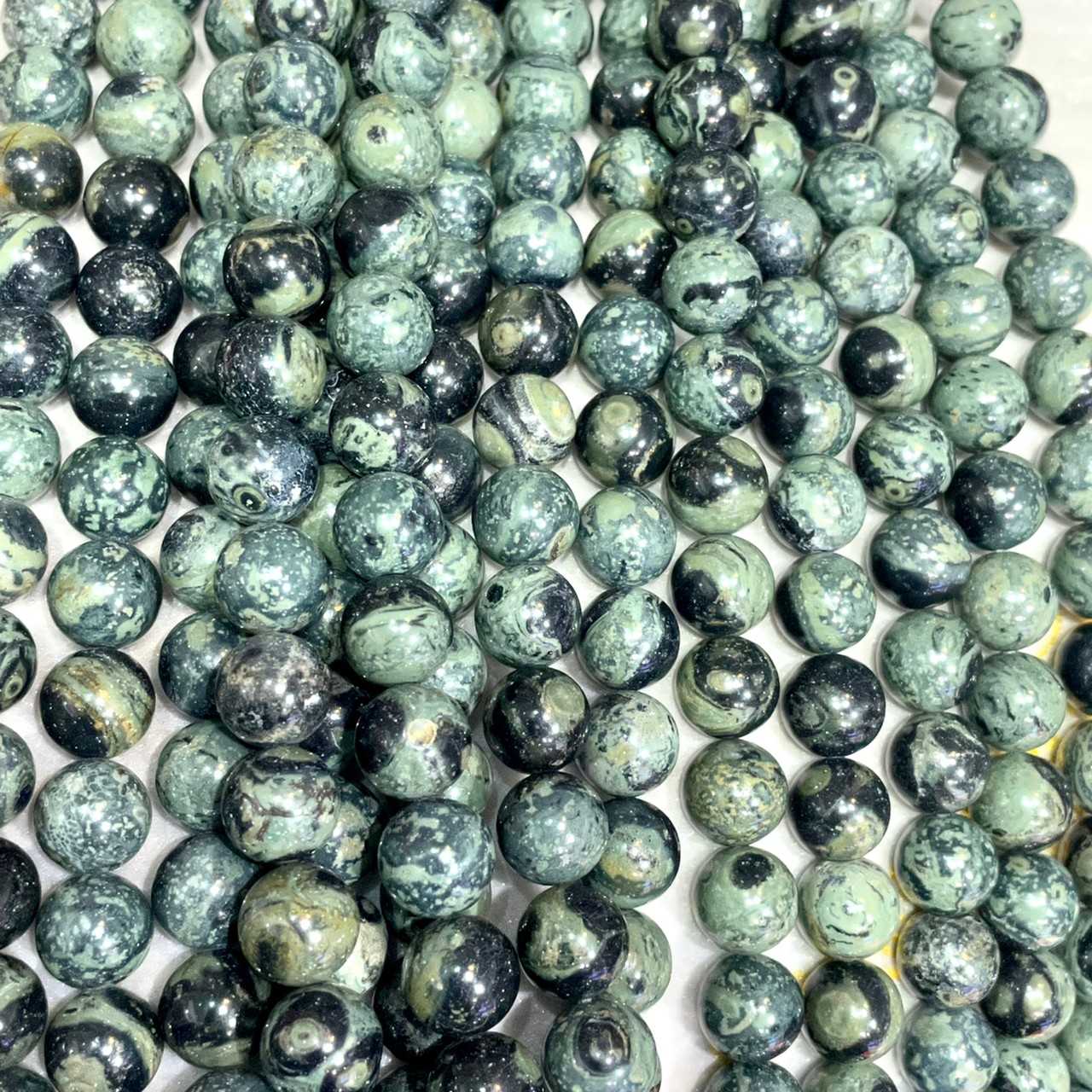 คร็อกโคไดล์ แจสเปอร์ (Crocodile jasper) เกรด A ทรงกลม