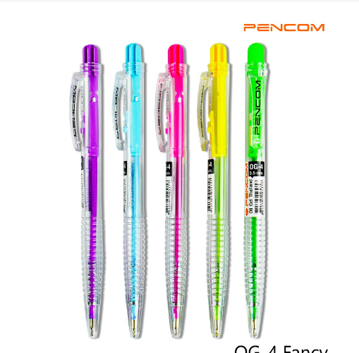 Pencom ปากกาหมึกน้ำมัน กด 0.5 OG04 / Oil pen