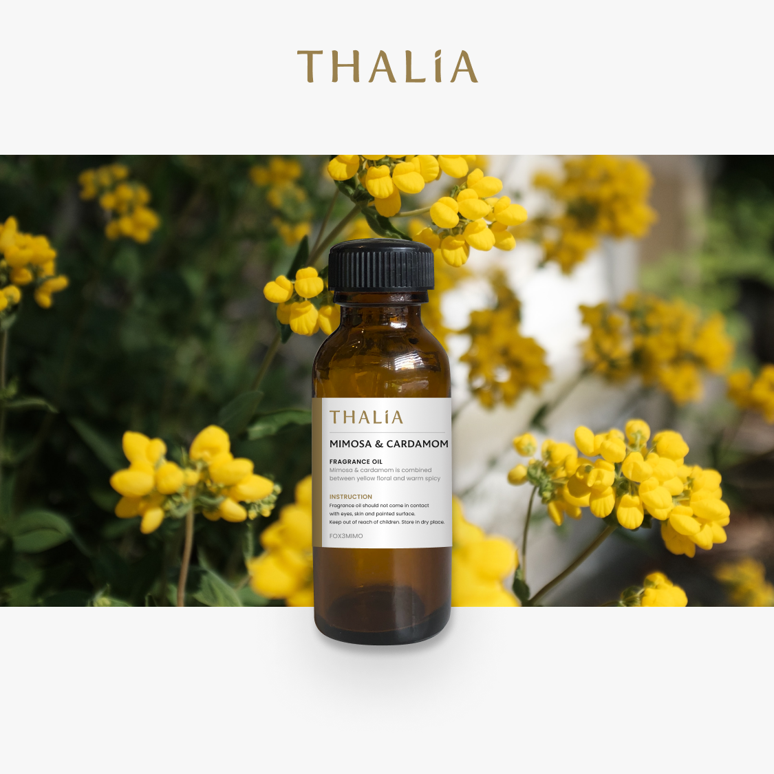 หัวน้ำหอมFragrance oil กลิ่น MIMOSA & CAMOM (JA MALON)