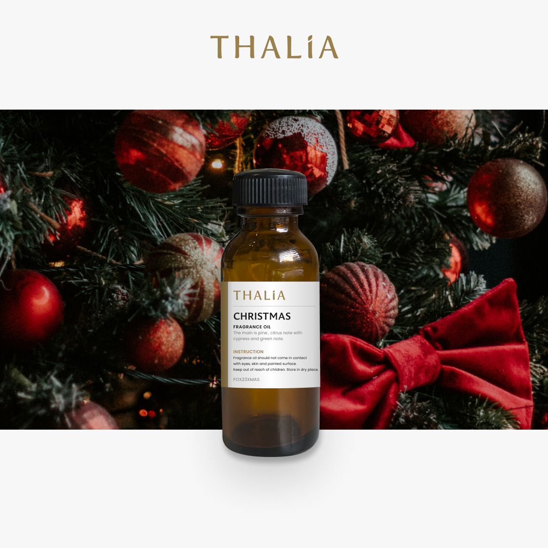 หัวน้ำหอมFragrance oil กลิ่น CHRISTMAS (คริสต์มาส)