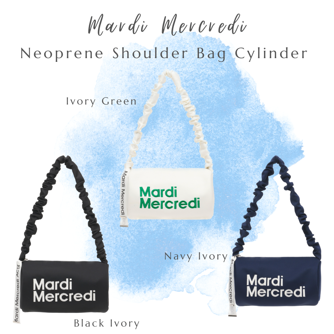 พรีออเดอร์ Mardi Mercredi neoprene shoulder bag cylinder
