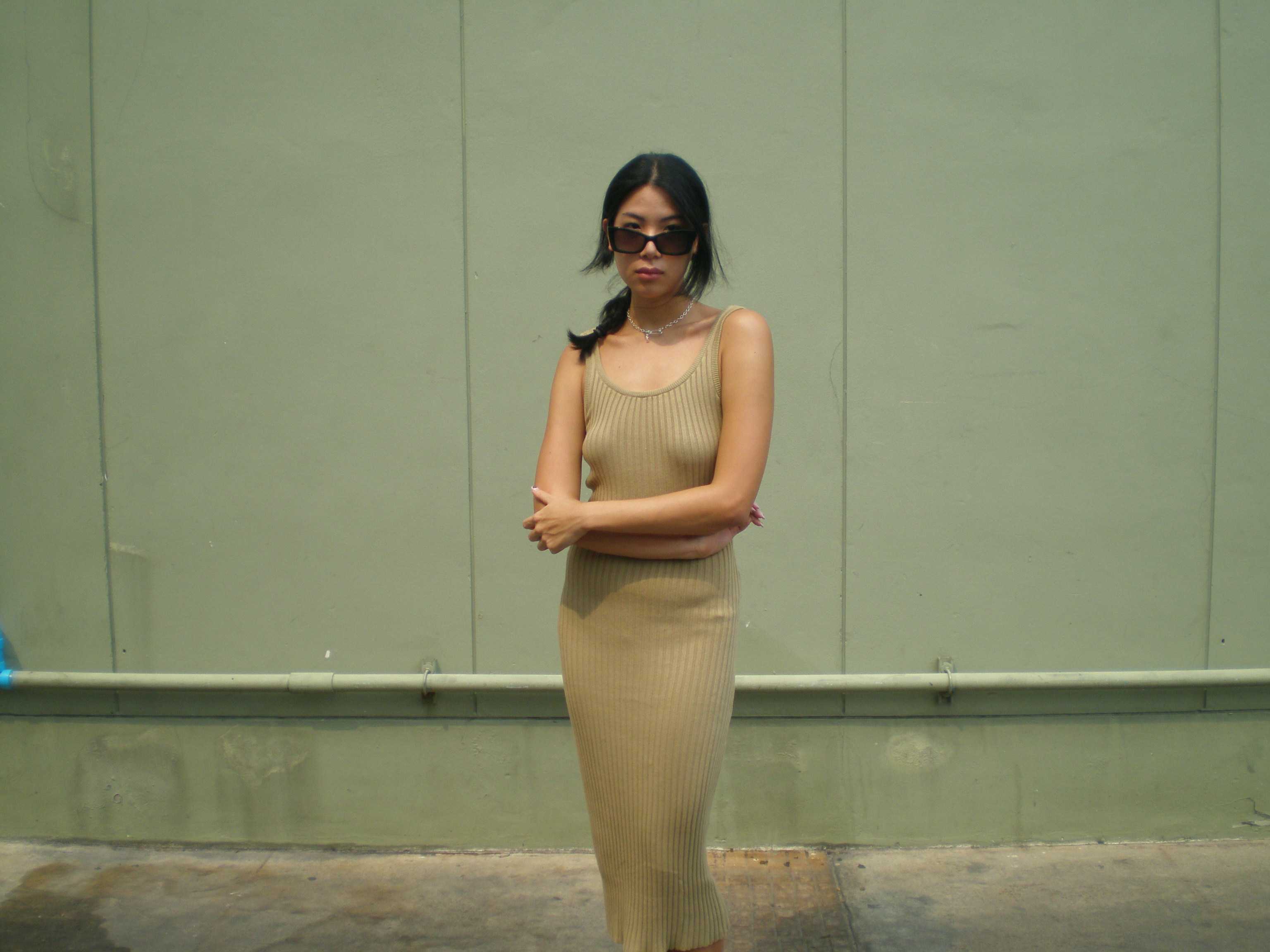 [Exclusive Collection] Hardie Knitted Dress Khaki