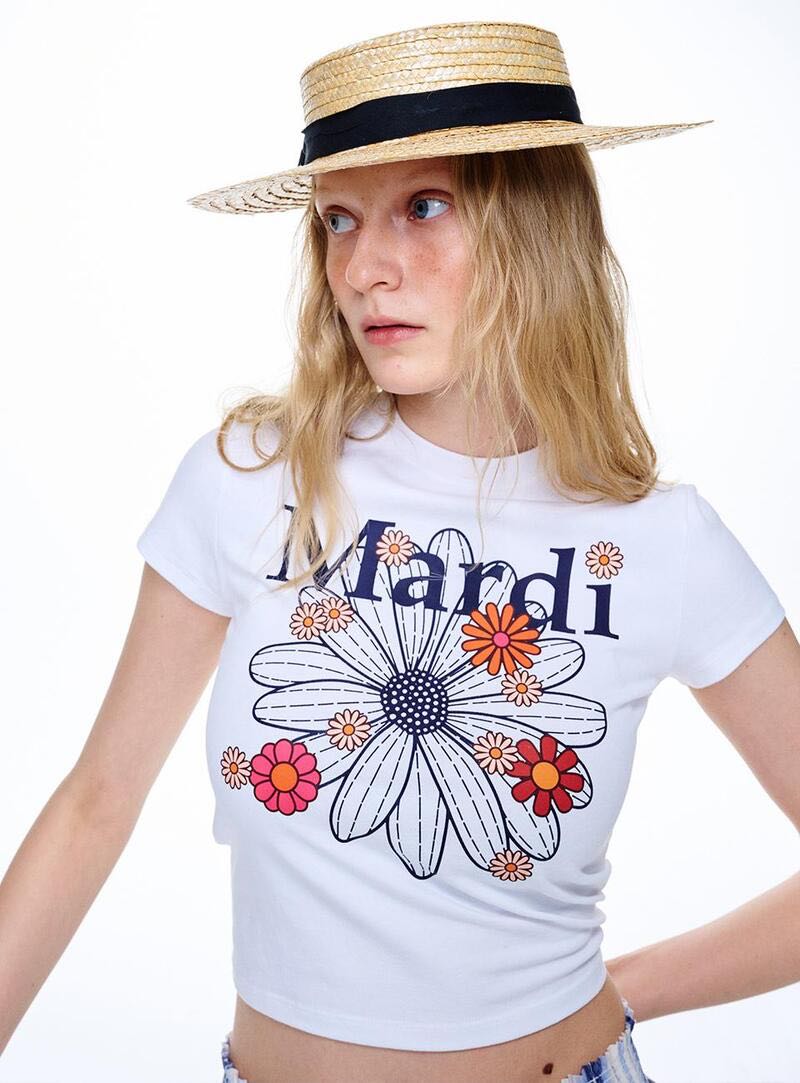 Mardi crop T-shirt (พร้อมส่ง)