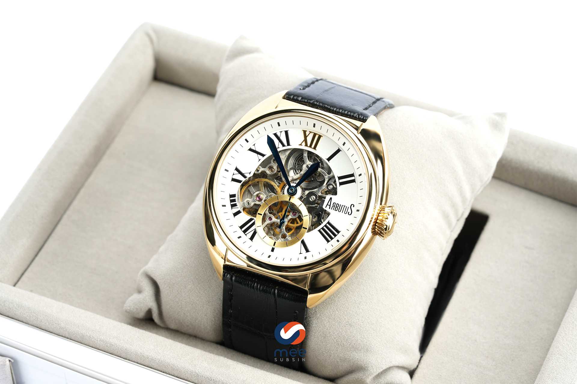 ARBUTUS 5th Ave Automatic White Dial Men's Watch [AR1701GWB]