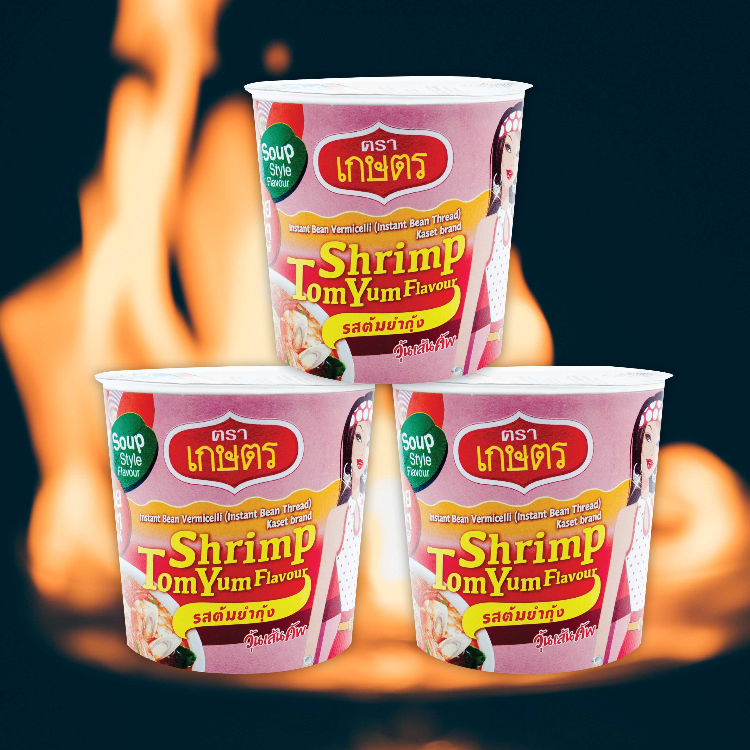วุ้นเส้นคัพ รสต้มยำกุ้ง ตราเกษตร 35g (3 ถ้วย)