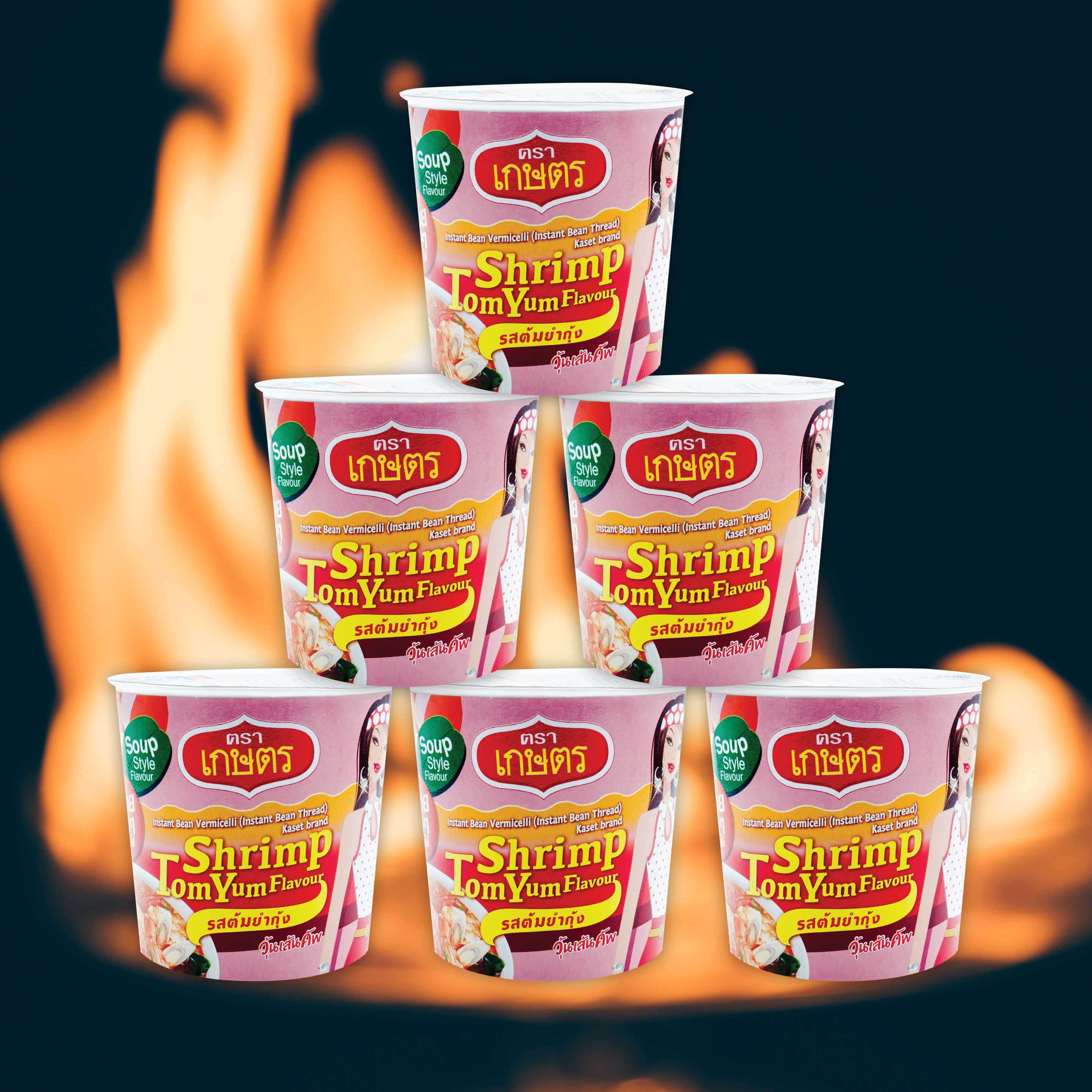 วุ้นเส้นคัพ รสต้มยำกุ้ง ตราเกษตร 35g (6 ถ้วย)