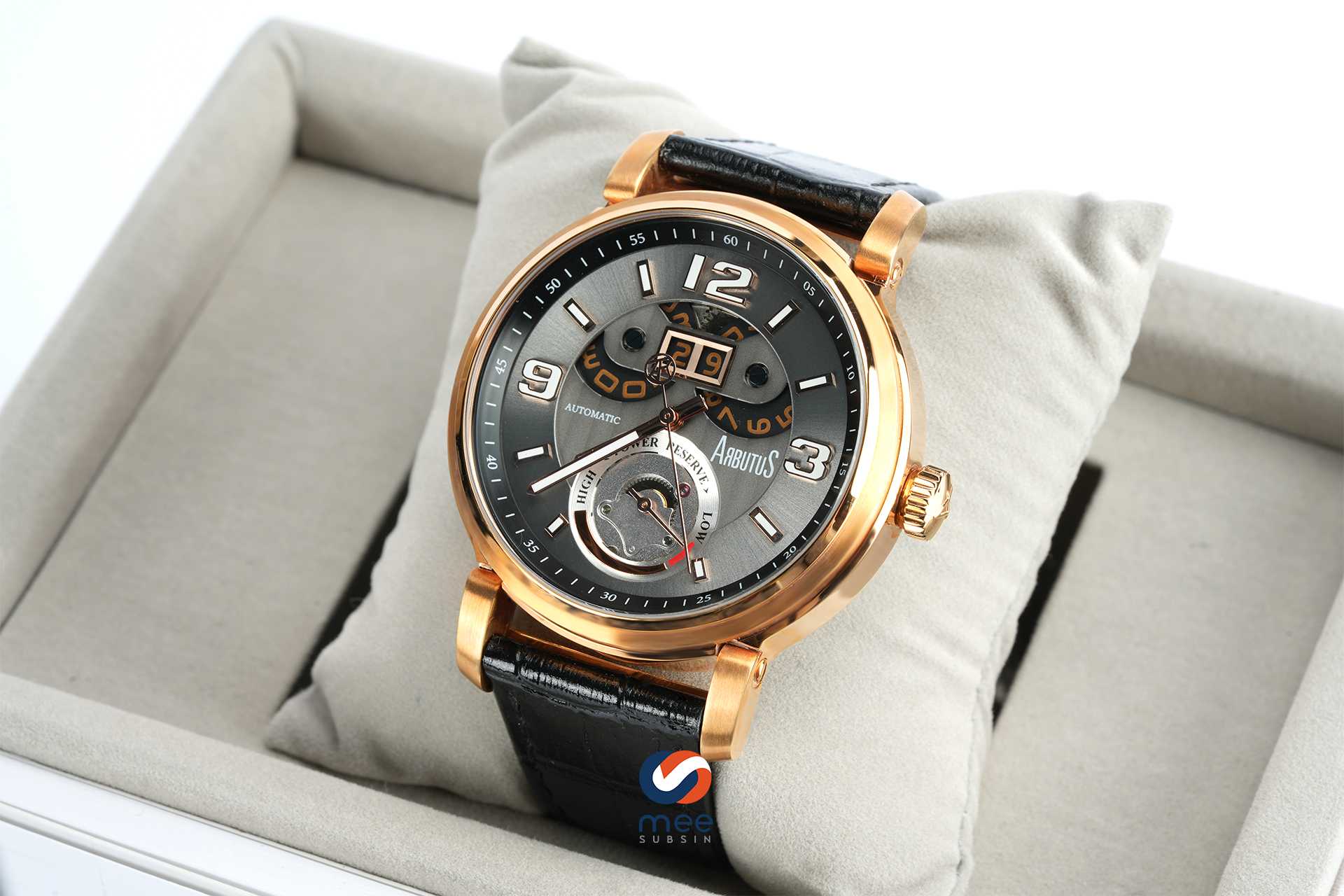ARBUTUS BROADWAY AUTOMATIC GREY DIAL MENS WATCH [AR1607RNB]