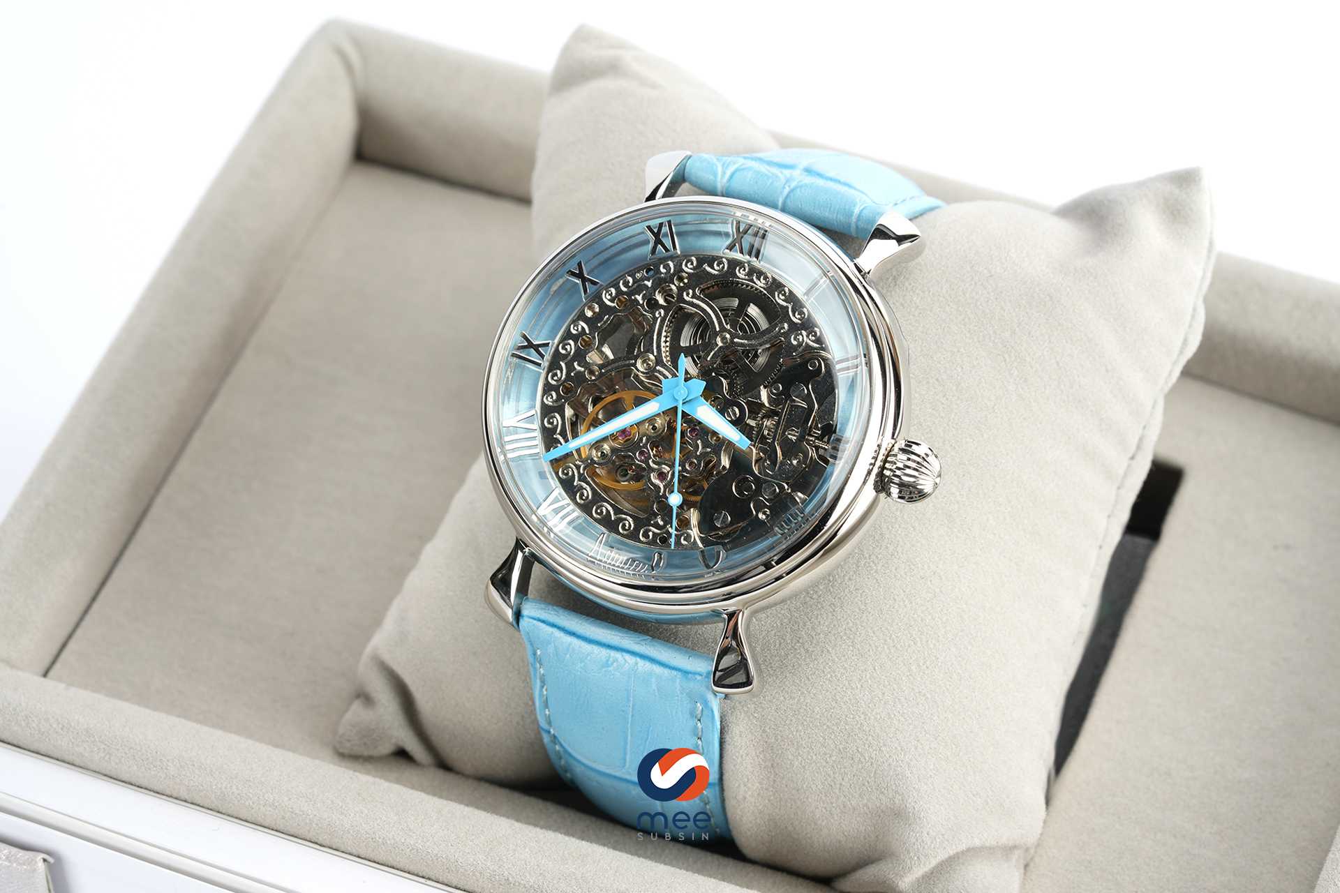 Arbutus Automatic Blue Dial Ladies Watch [AR805SUU]