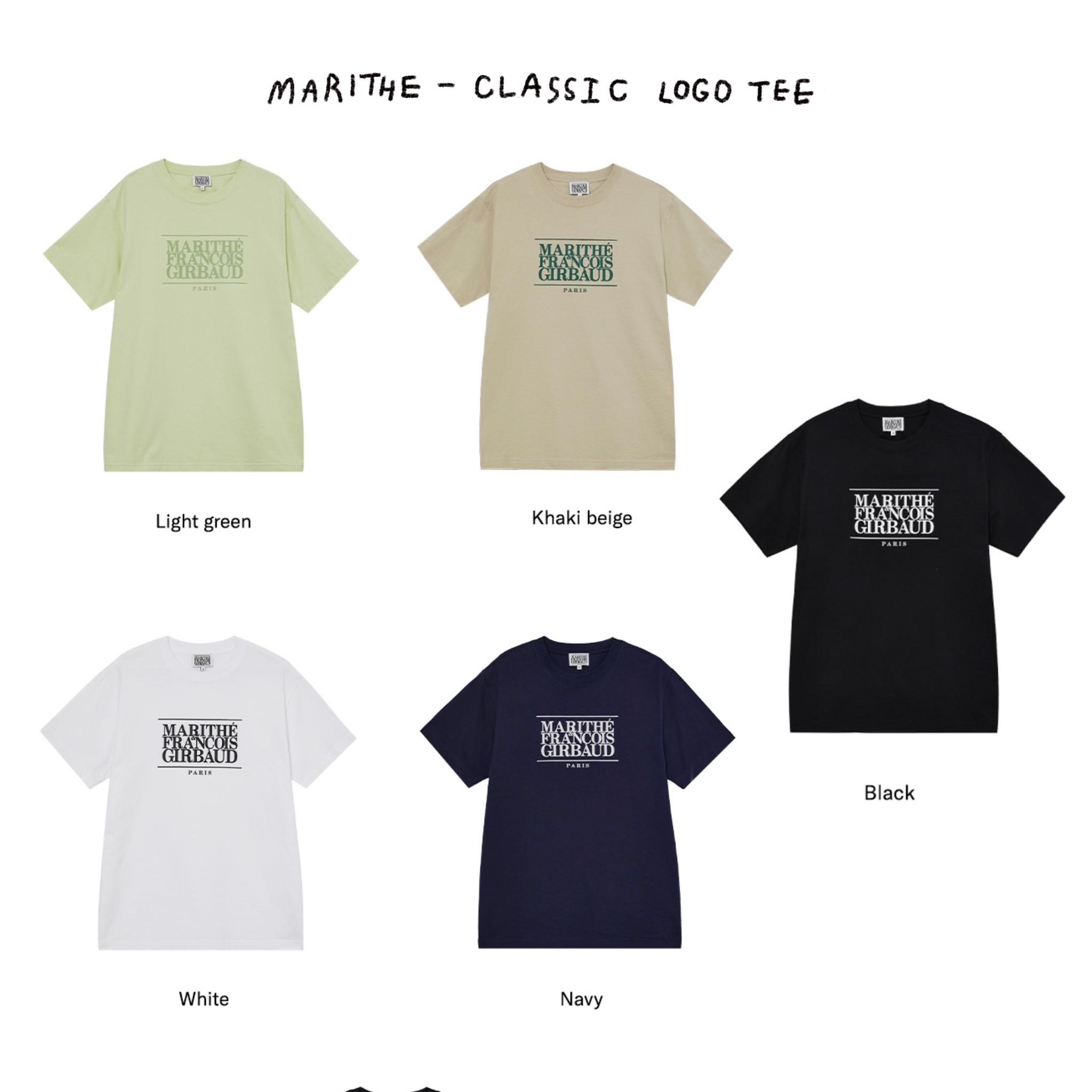 (PRE,รวมส่ง) CLASSIC LOGO TEE /MARITHE 