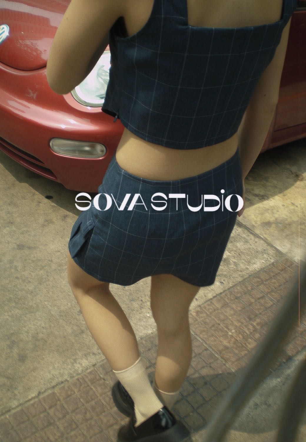 S14 SOVA MINISKIRT  (INDIGO)