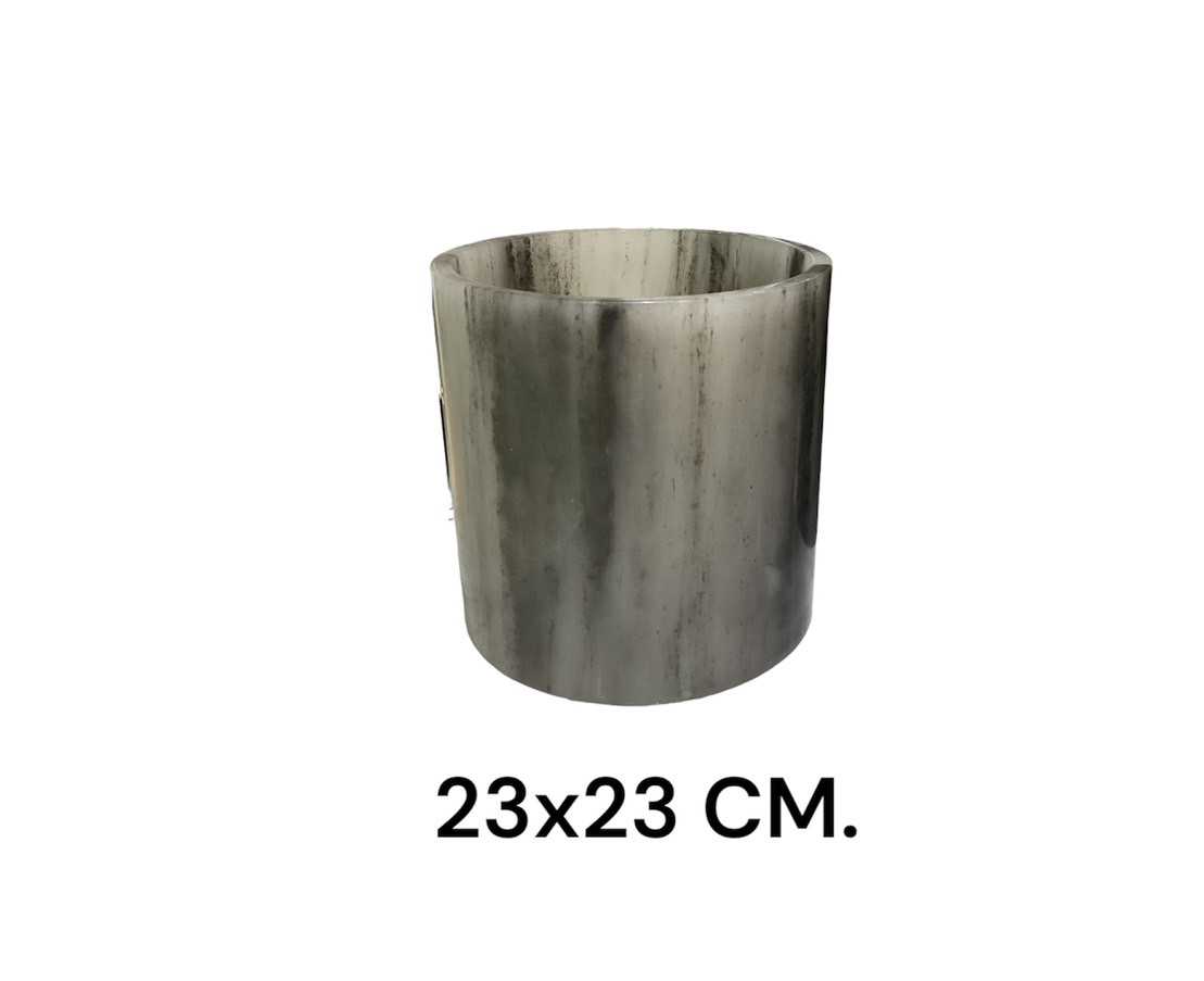 Plant Pot, Marble, Drite