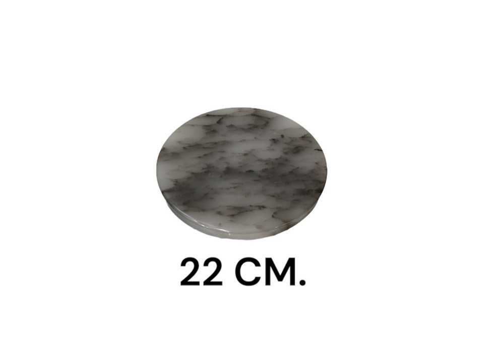 Tray round, Marble, 22 cm.